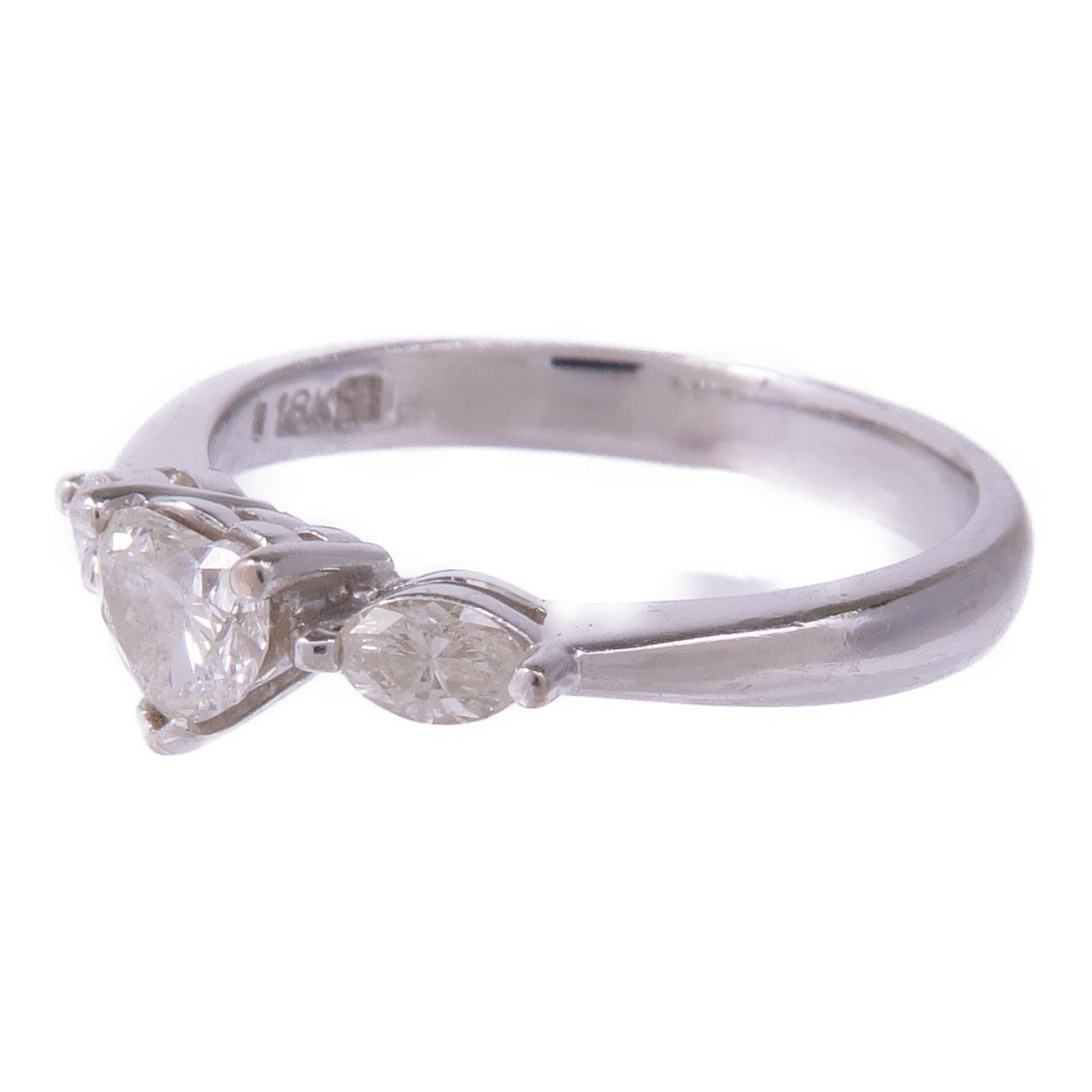 JEWELRY 【激減優惠】18K白金Diamond Ring鑽石戒指US#5