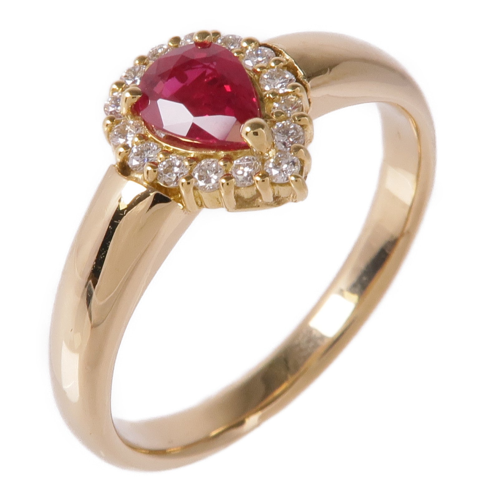 JEWELRY 【激減優惠】18K黃金Ruby Ring紅寶石戒指US#9.75