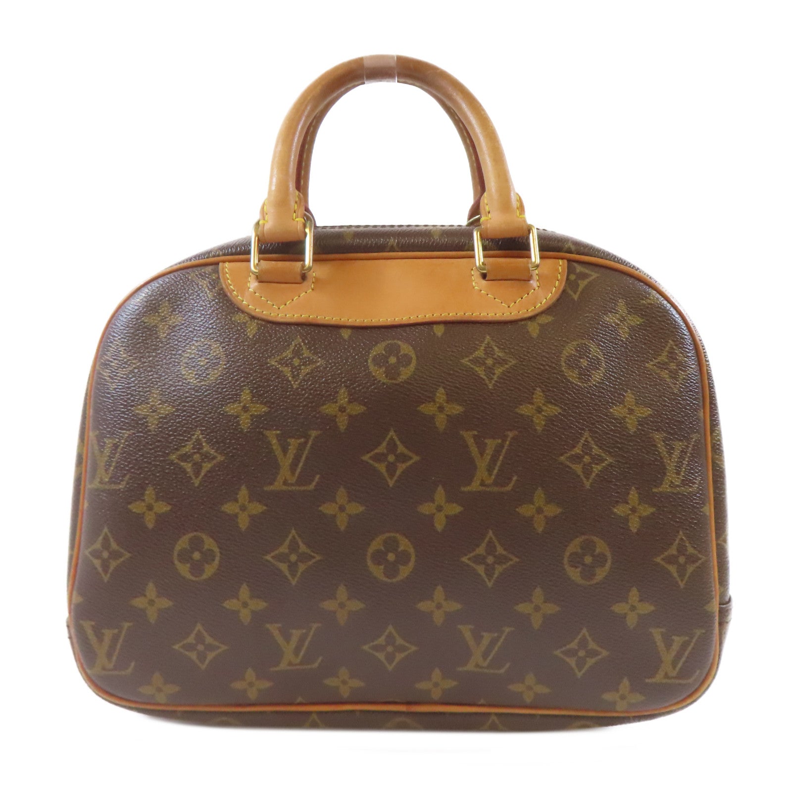 LOUIS VUITTON Monogram Trouville金扣手挽袋啡色
