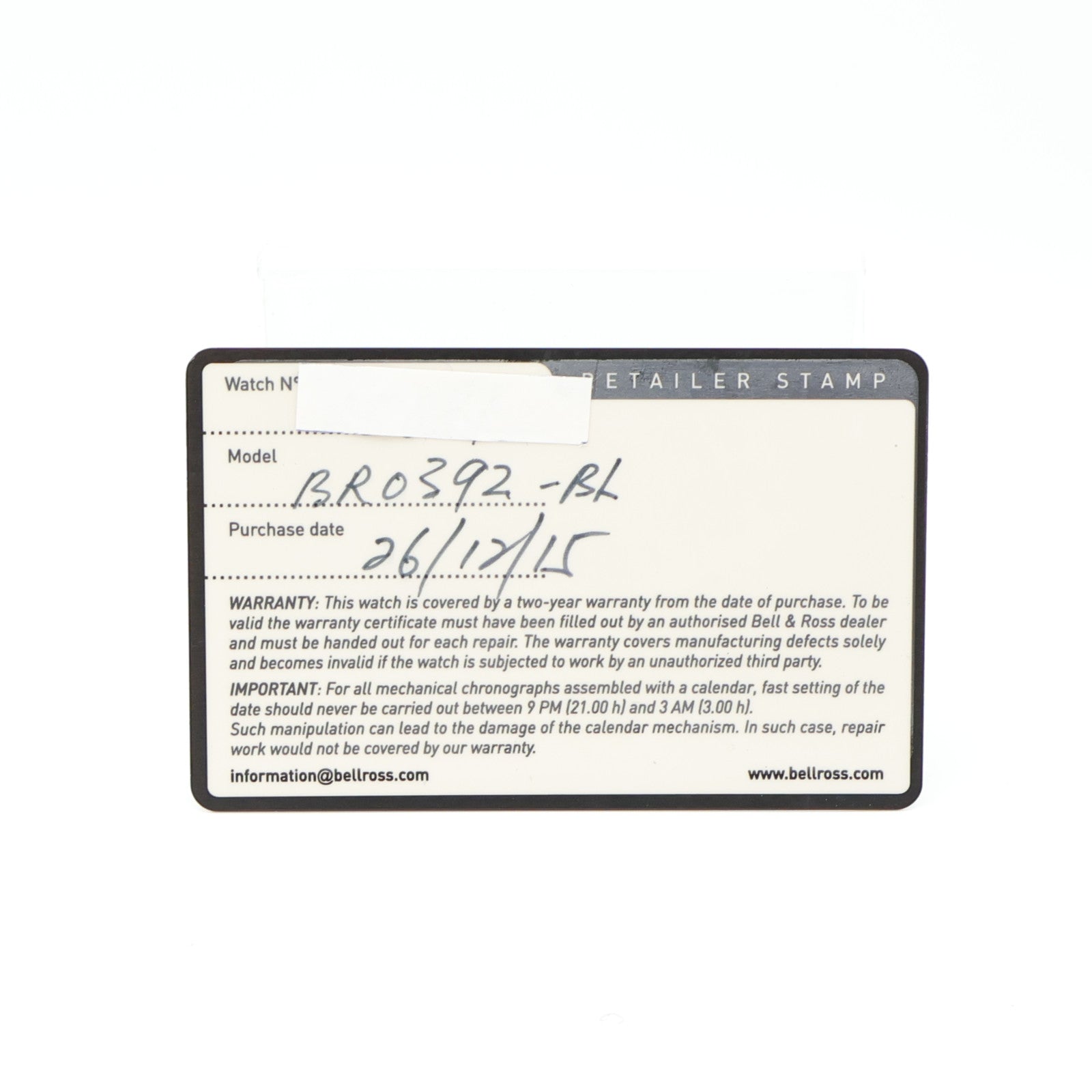 Bell＆Ross Aviation Type Military Spec BR0392-CBL