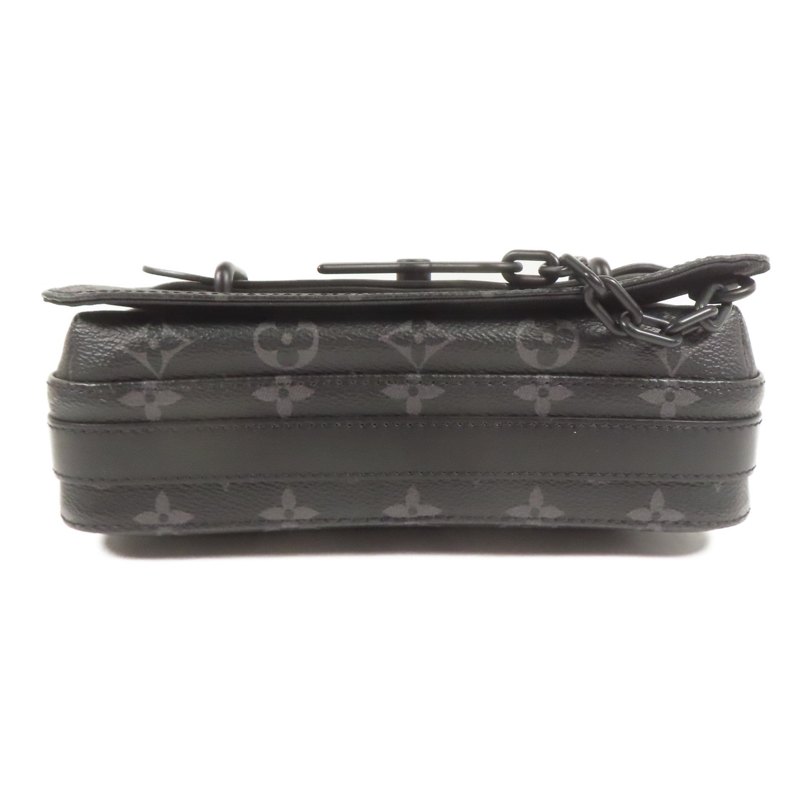 LOUIS VUITTON LV Steamer Shoulder Bag M45585 Monogram Eclipse Black