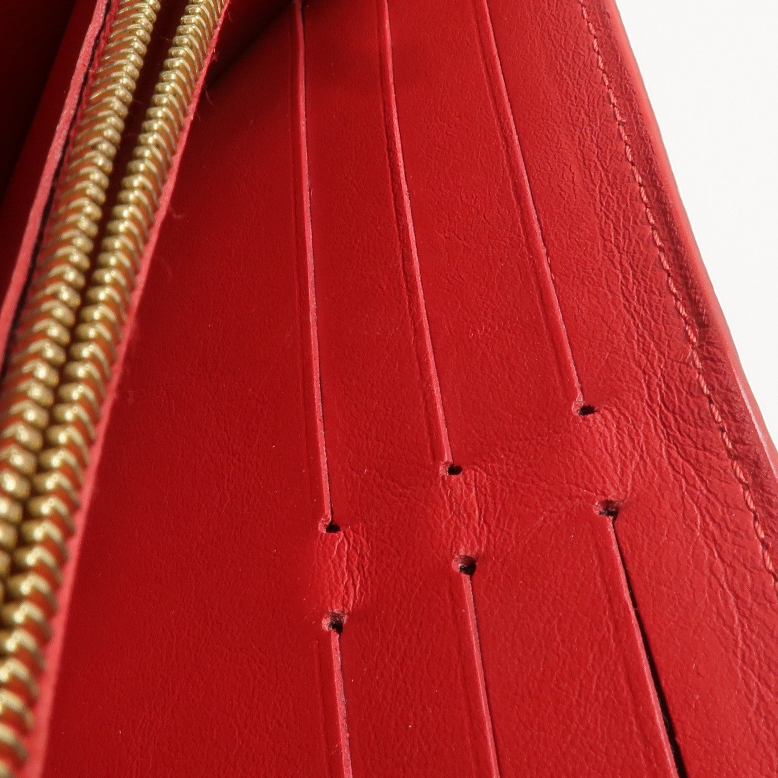 LOUIS VUITTON 牛皮皮革Portefeuille Capucines金扣長錢包