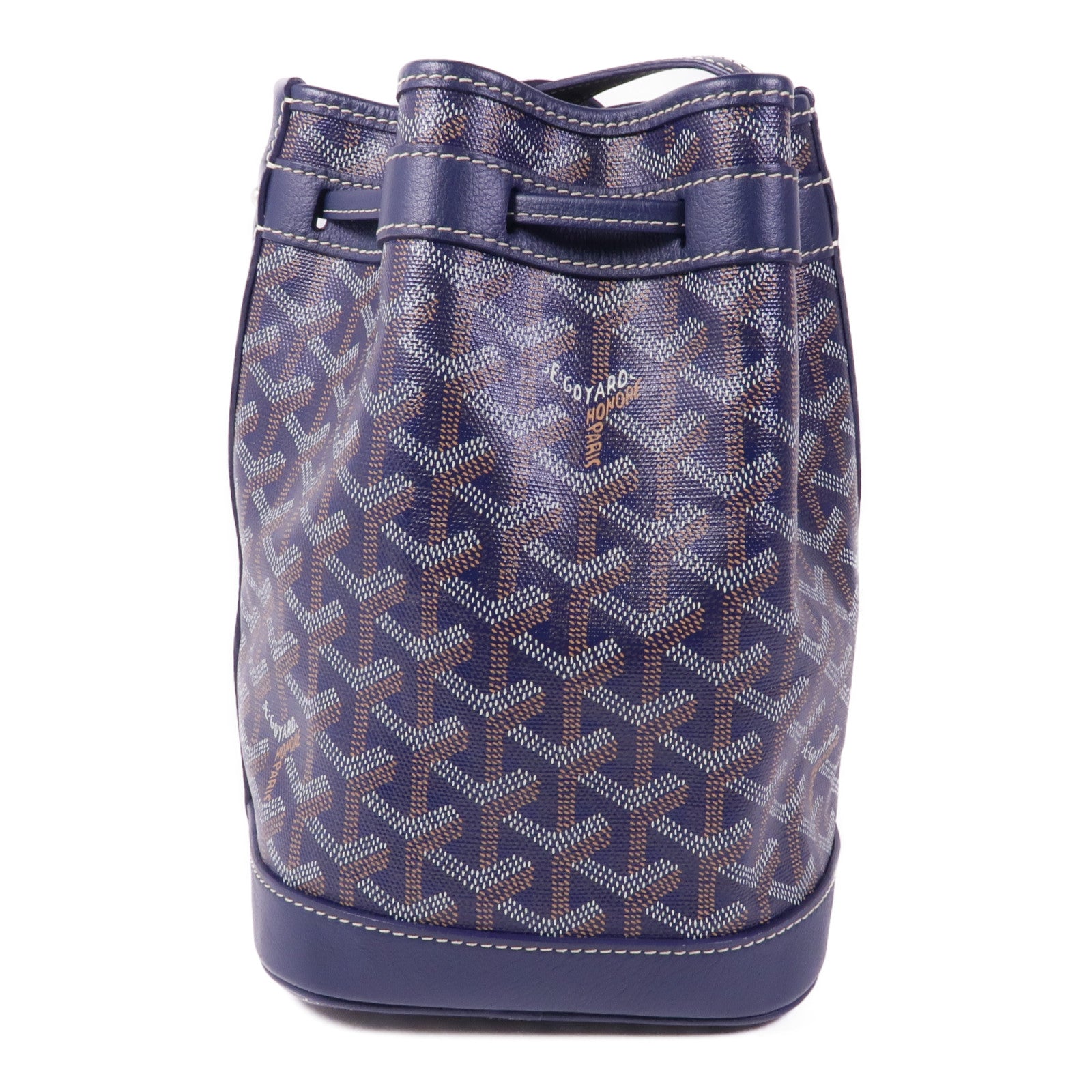 GOYARD 塗層帆布Petit Flot Bucket Bag銀扣肩背袋