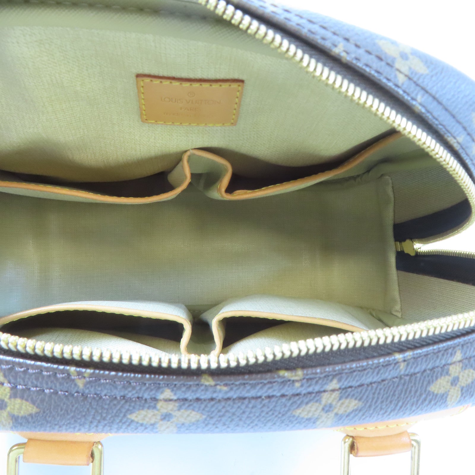 LOUIS VUITTON Monogram Trouville金扣手挽袋啡色