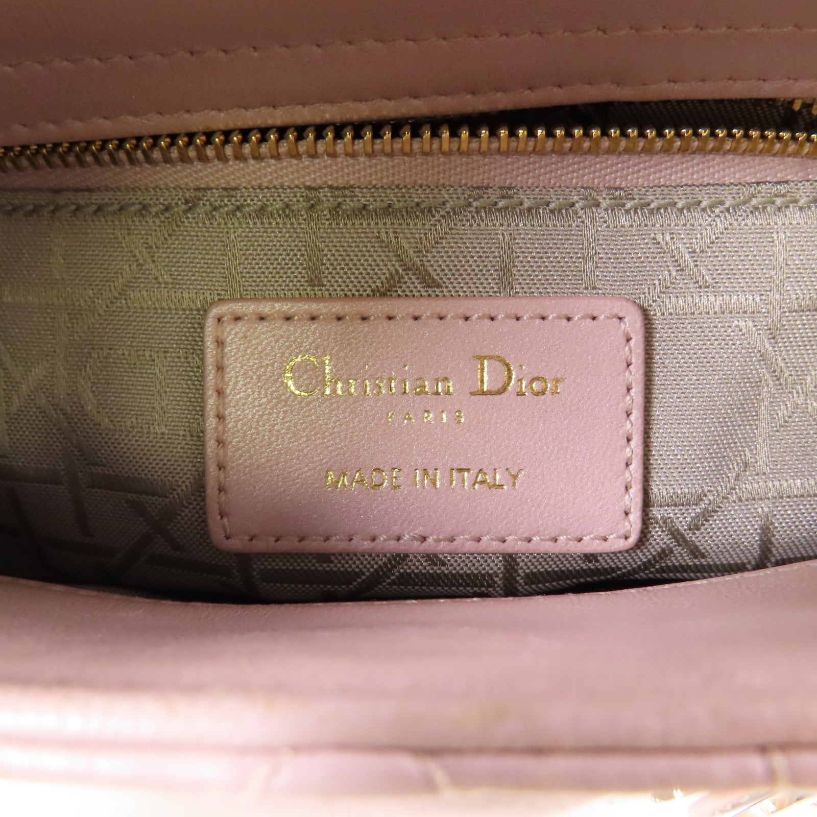 Dior 羊皮皮革Mini Lady Dior金扣鏈帶手挽肩背兩用袋