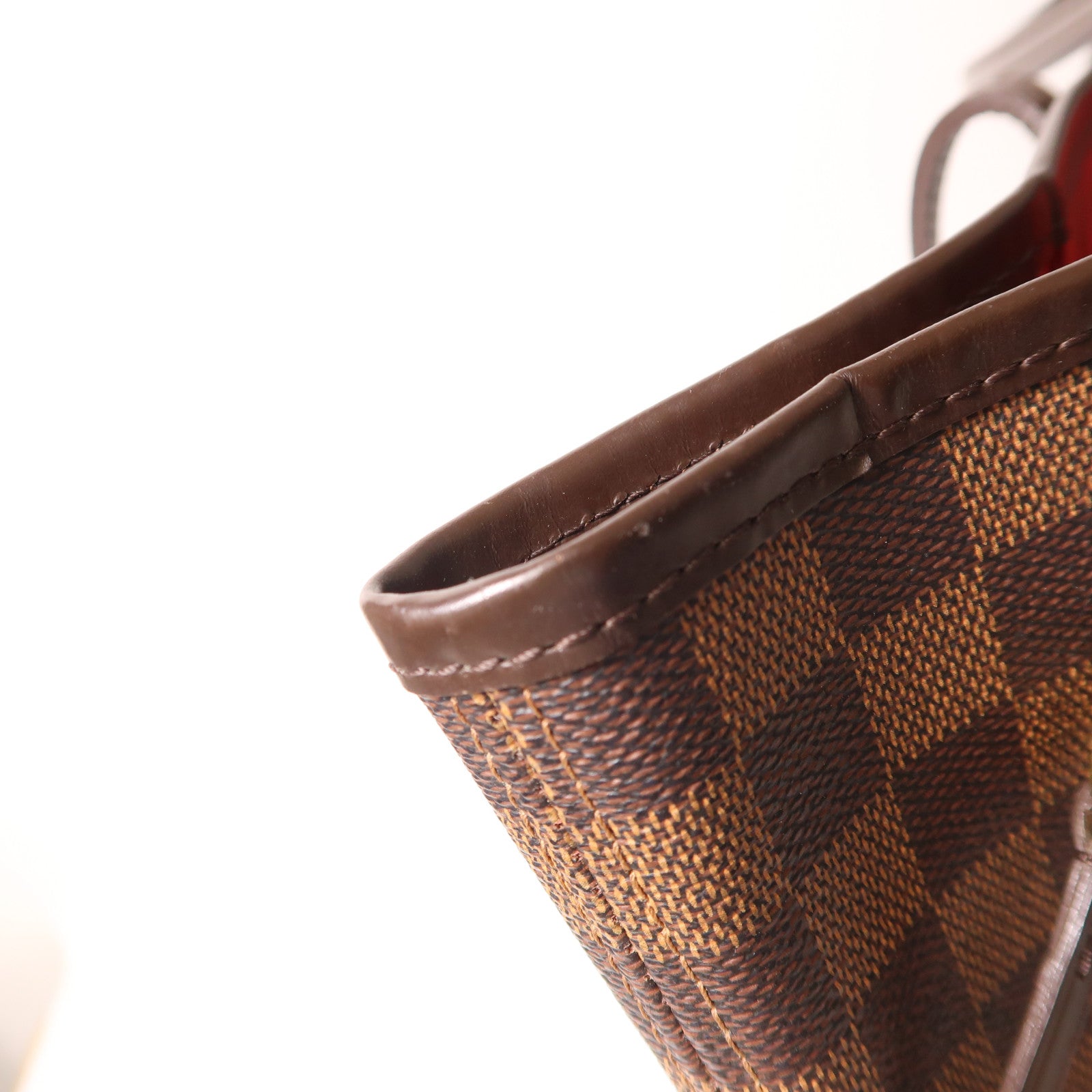 LOUIS VUITTON Damier Neverfull MM金扣肩背袋/手挽袋