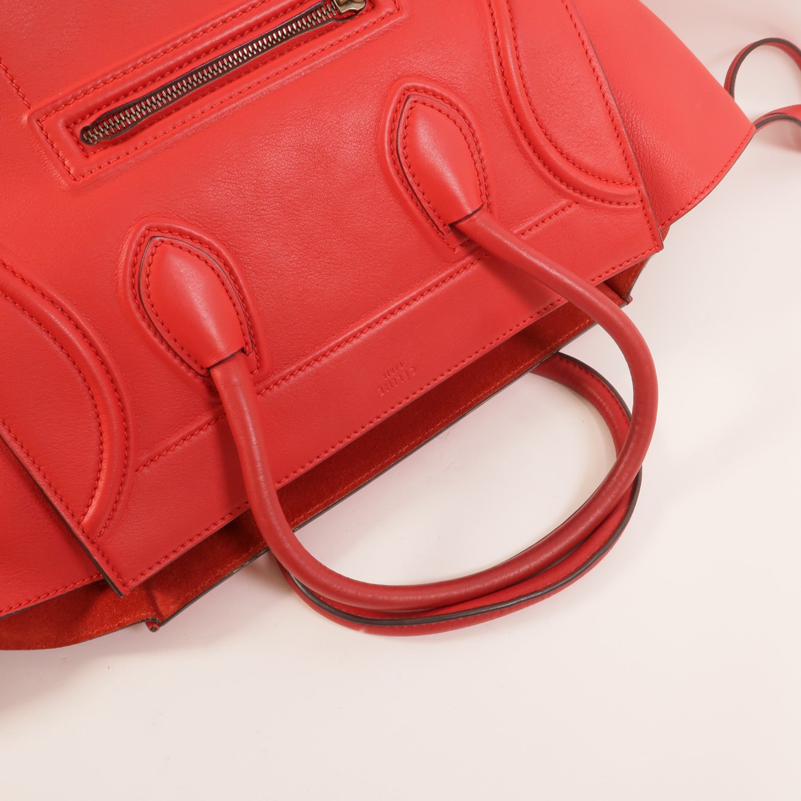 CELINE 牛皮皮革Luggage Phantom手挽袋