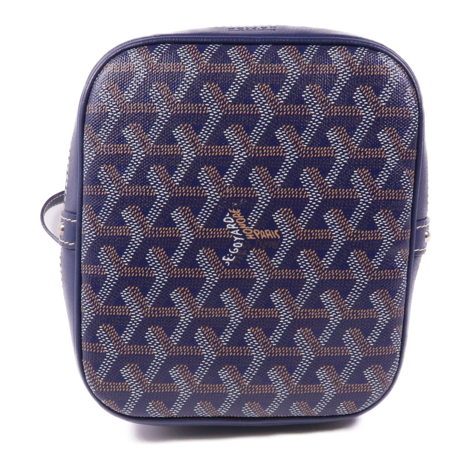 GOYARD 塗層帆布Petit Flot Bucket Bag銀扣肩背袋