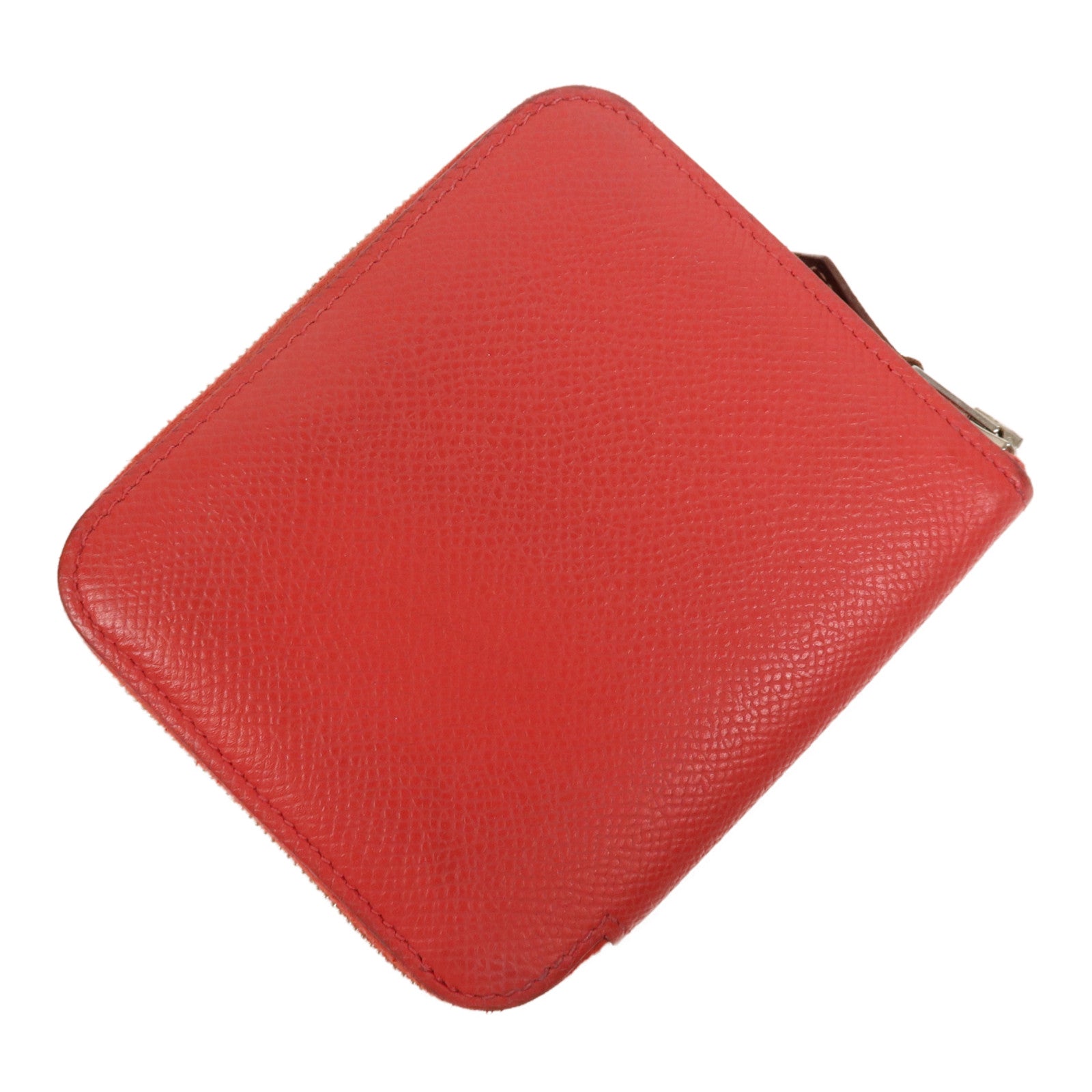 HERMES Epsom皮革Silk In Wallet銀扣錢包Bougainvillea