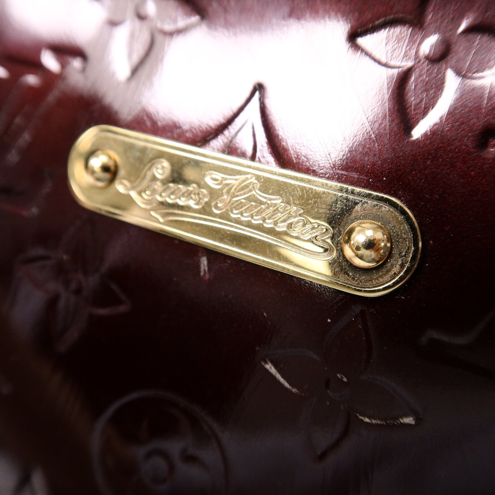 LOUIS VUITTON Monogram Vernis Bellevue PM手挽袋