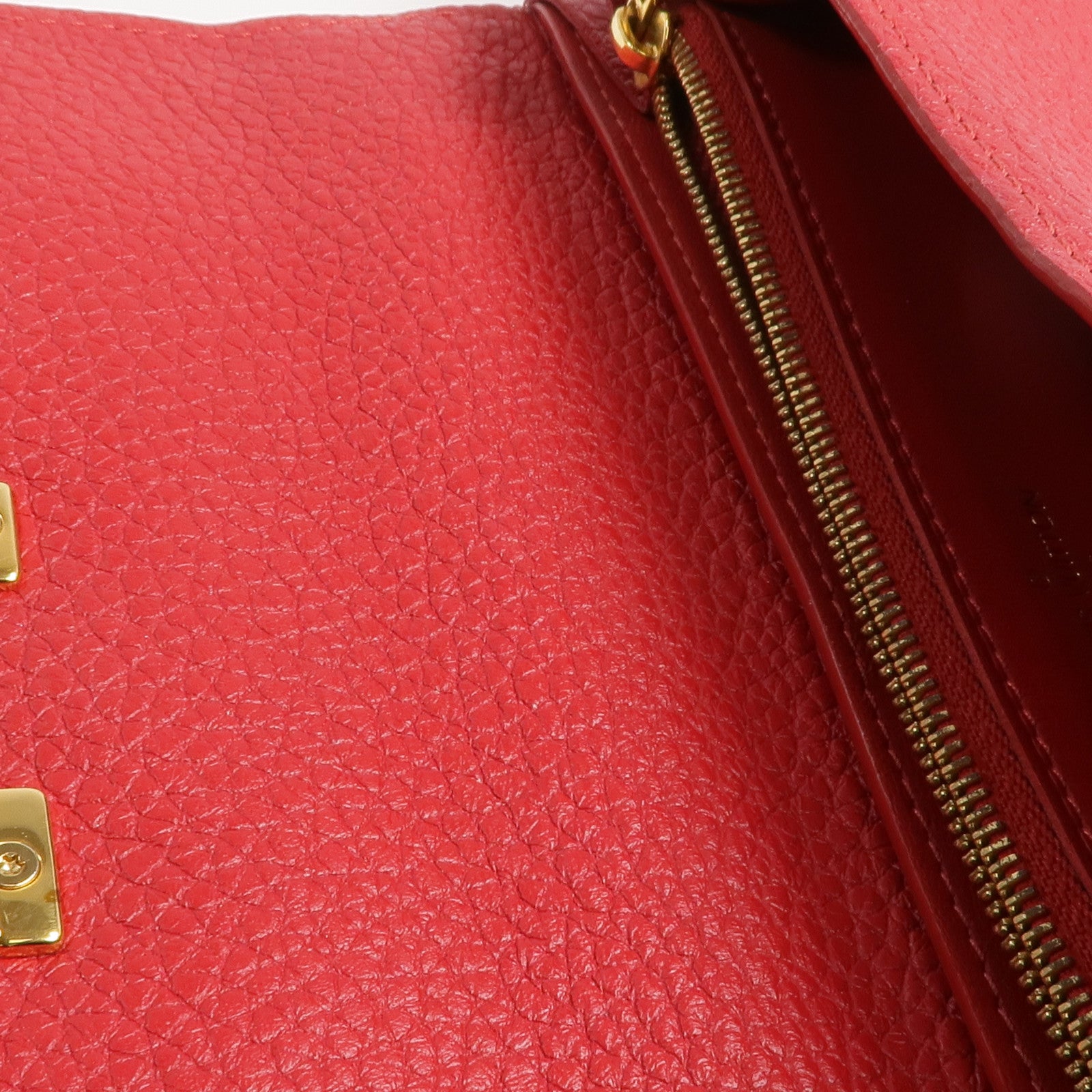 LOUIS VUITTON 牛皮皮革Portefeuille Capucines金扣長錢包