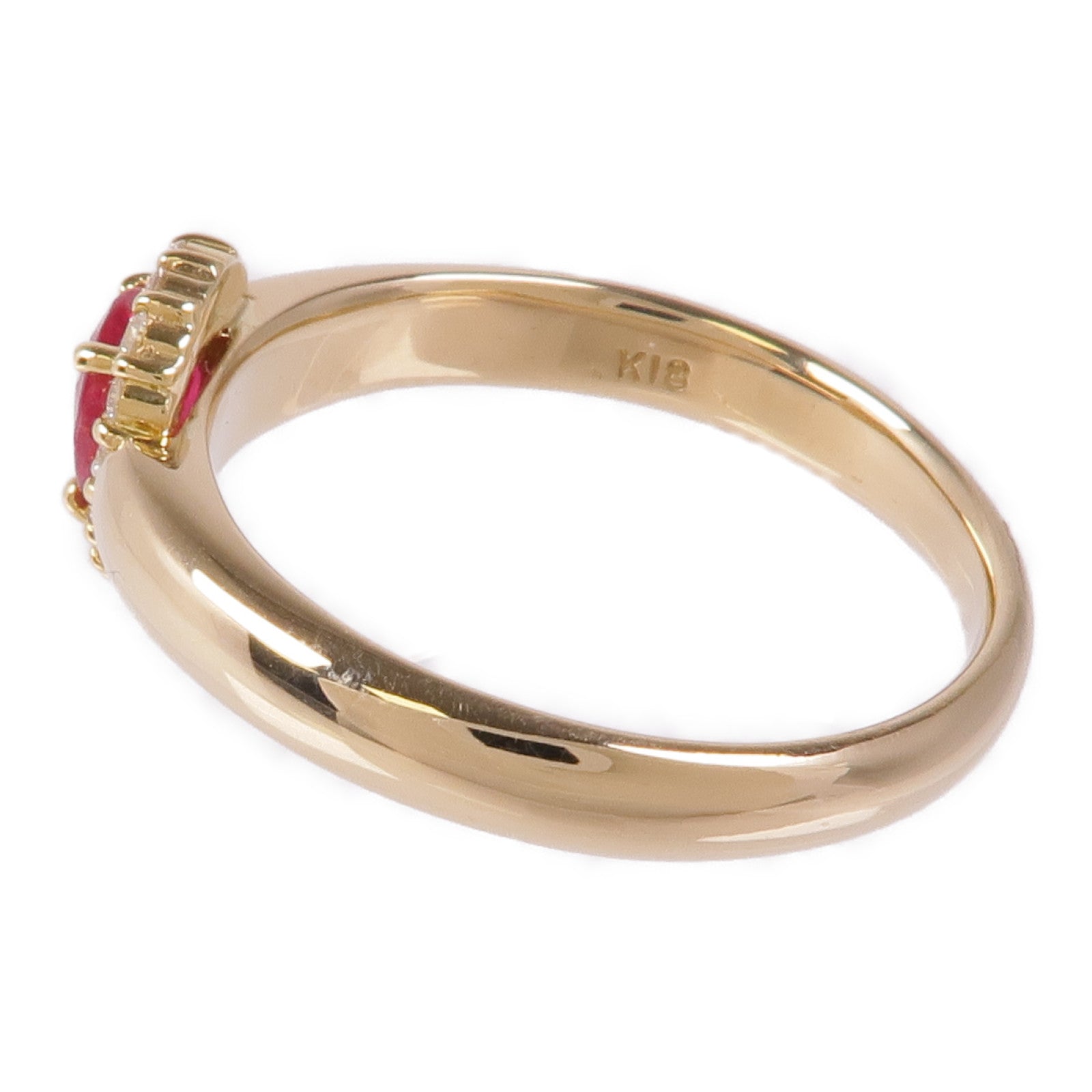 JEWELRY 【激減優惠】18K黃金Ruby Ring紅寶石戒指US#9.75