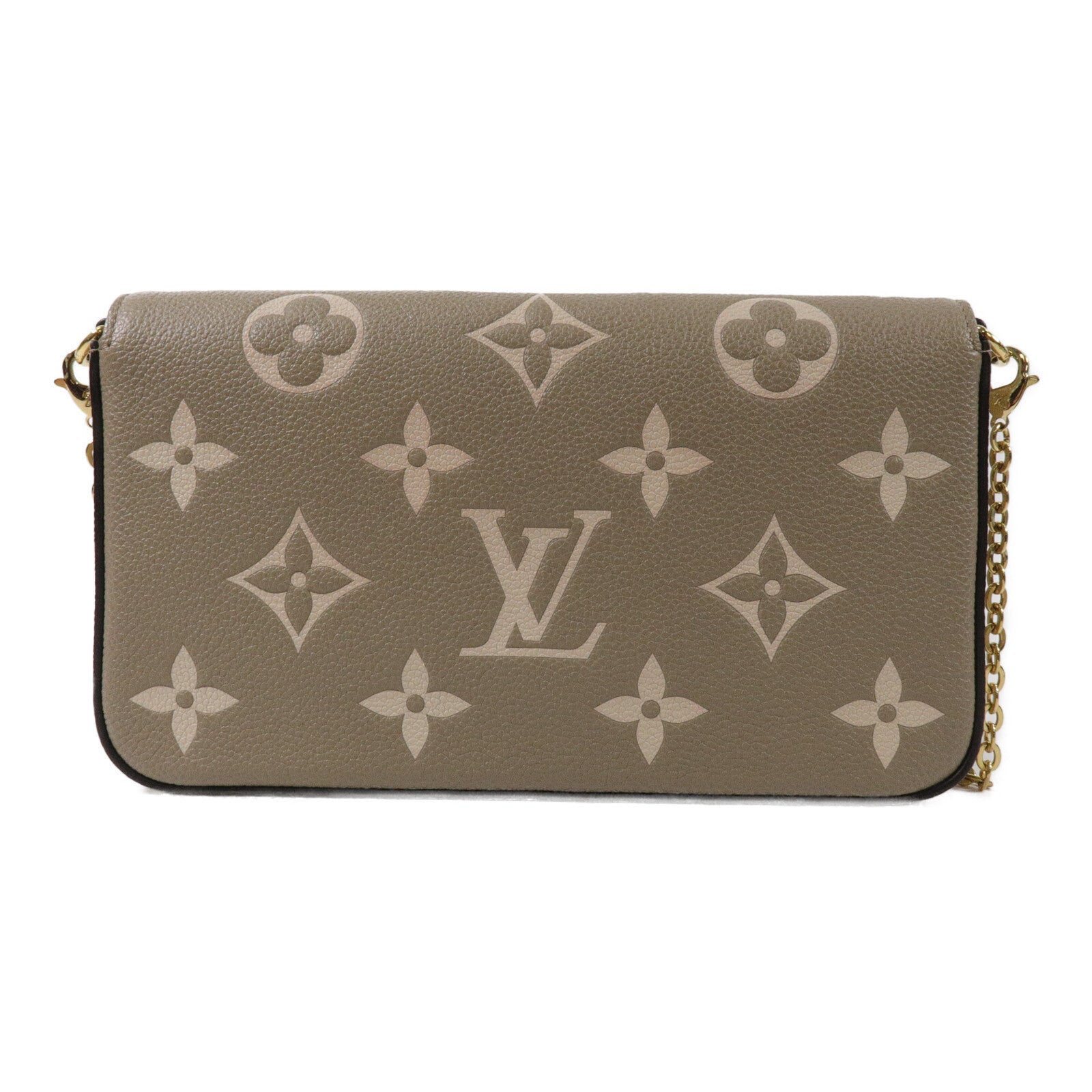 LOUIS VUITTON Monogram Empreinte Felicie Pochette鏈帶肩背袋