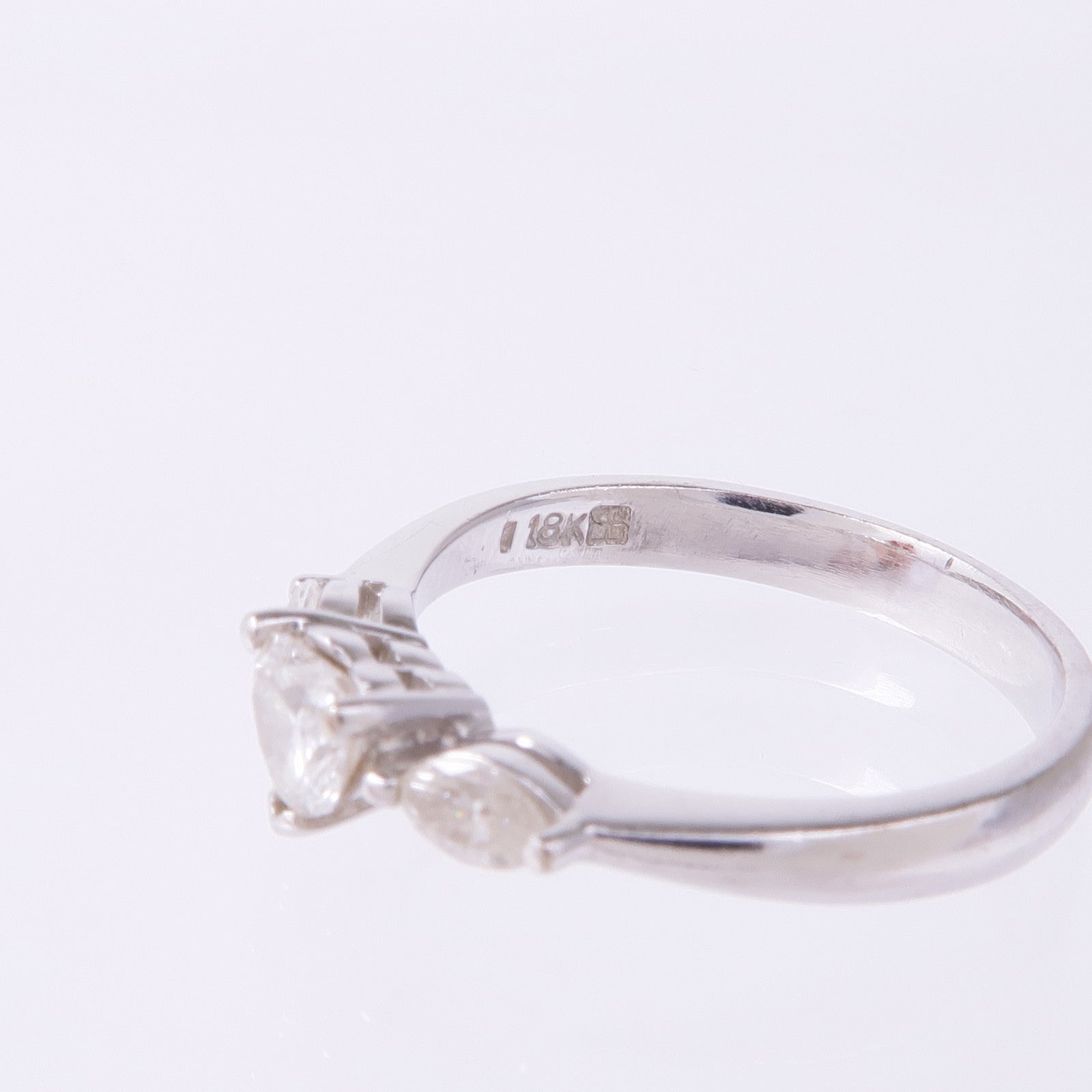JEWELRY 【激減優惠】18K白金Diamond Ring鑽石戒指US#5