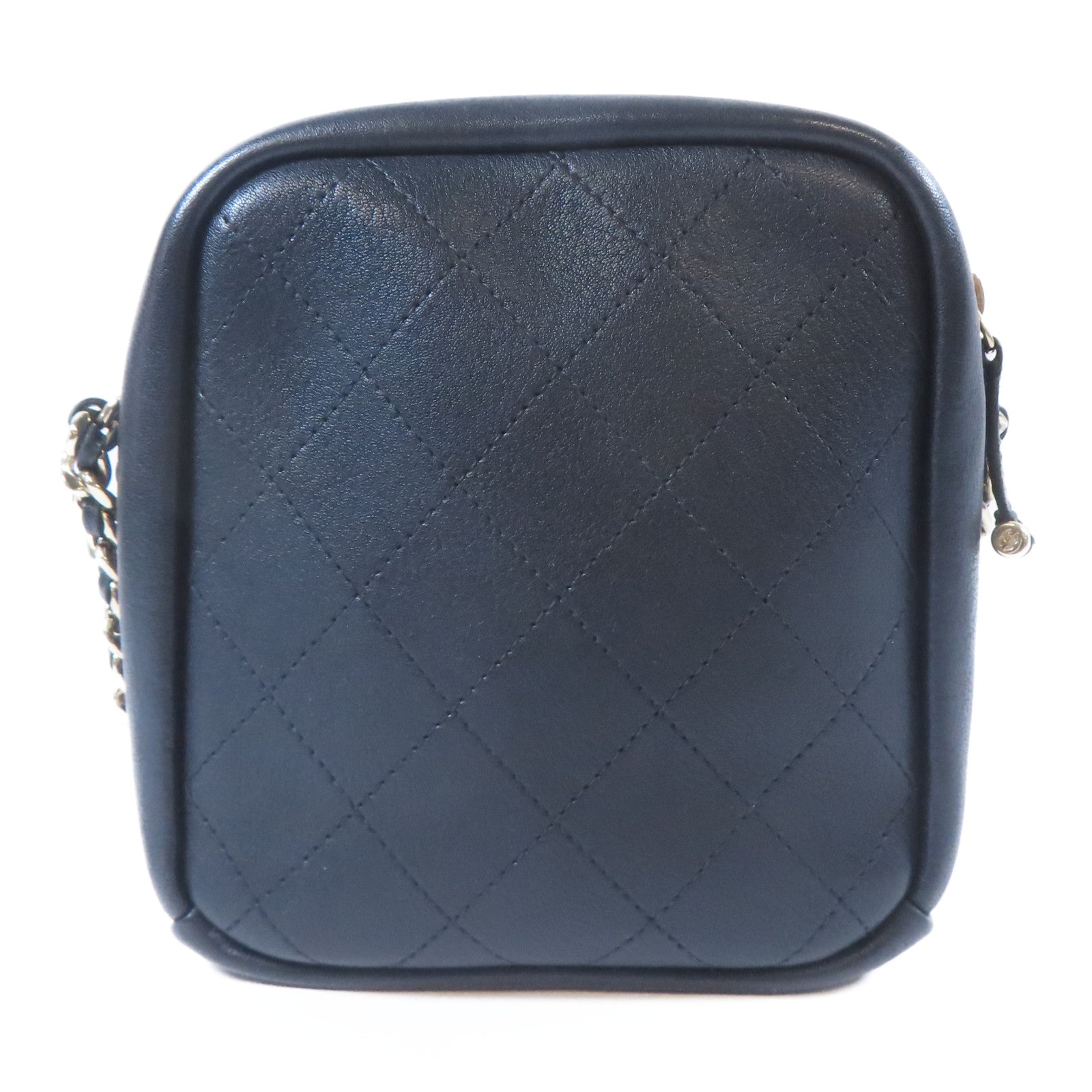 CHANEL 【激減優惠】菱格牛皮皮革Chain Shoulder Bag金扣鏈帶肩背袋黑色