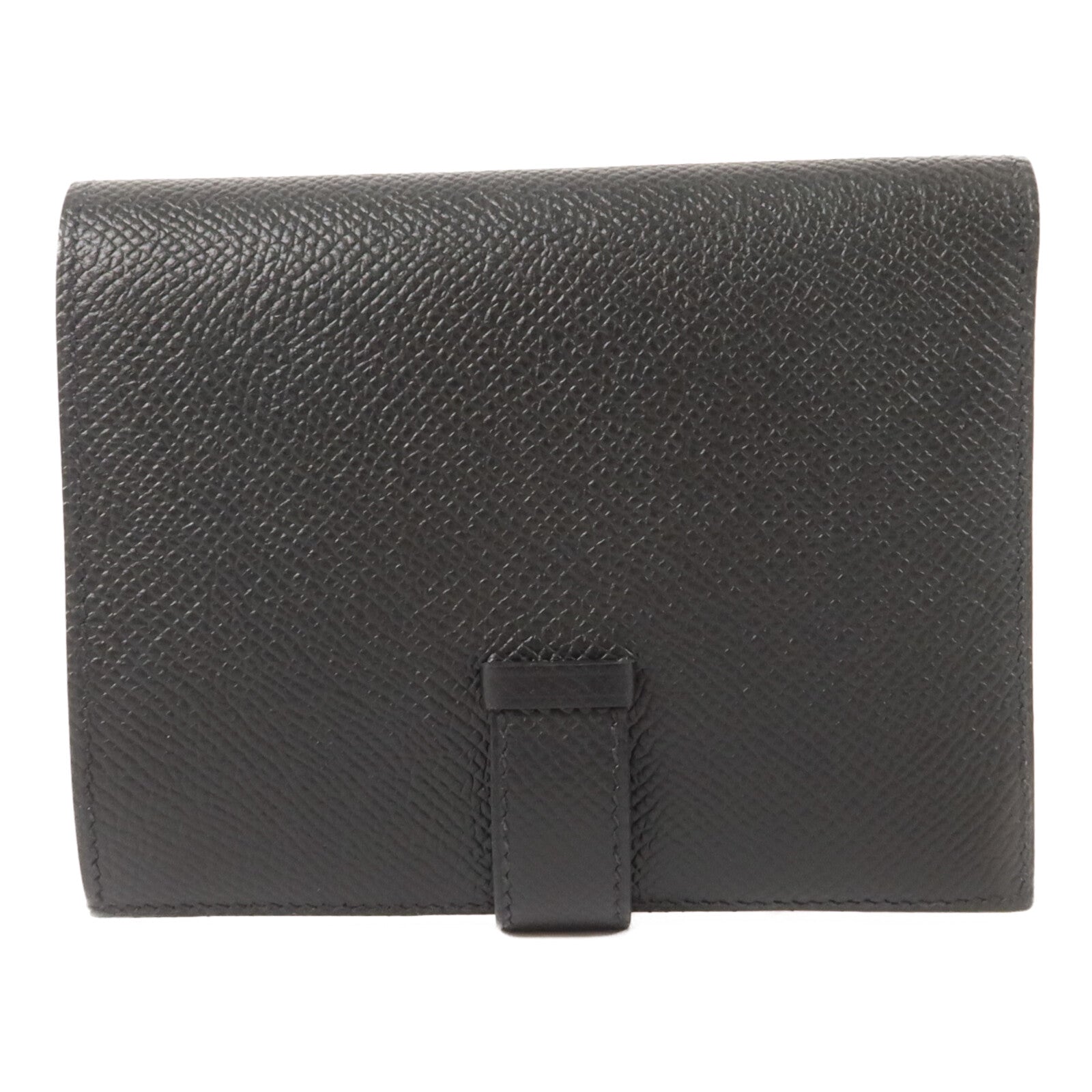 HERMES Epsom皮革Bearn Compact Wallet錢包Noir
