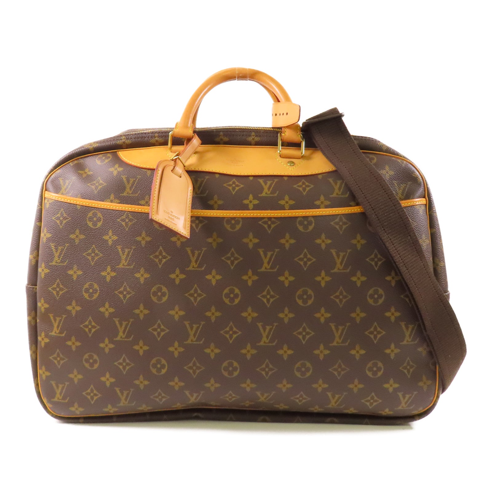 LOUIS VUITTON LV GHW Alize 24H 2 Way Shoulder Boston Bag M41399 Monogram Brown