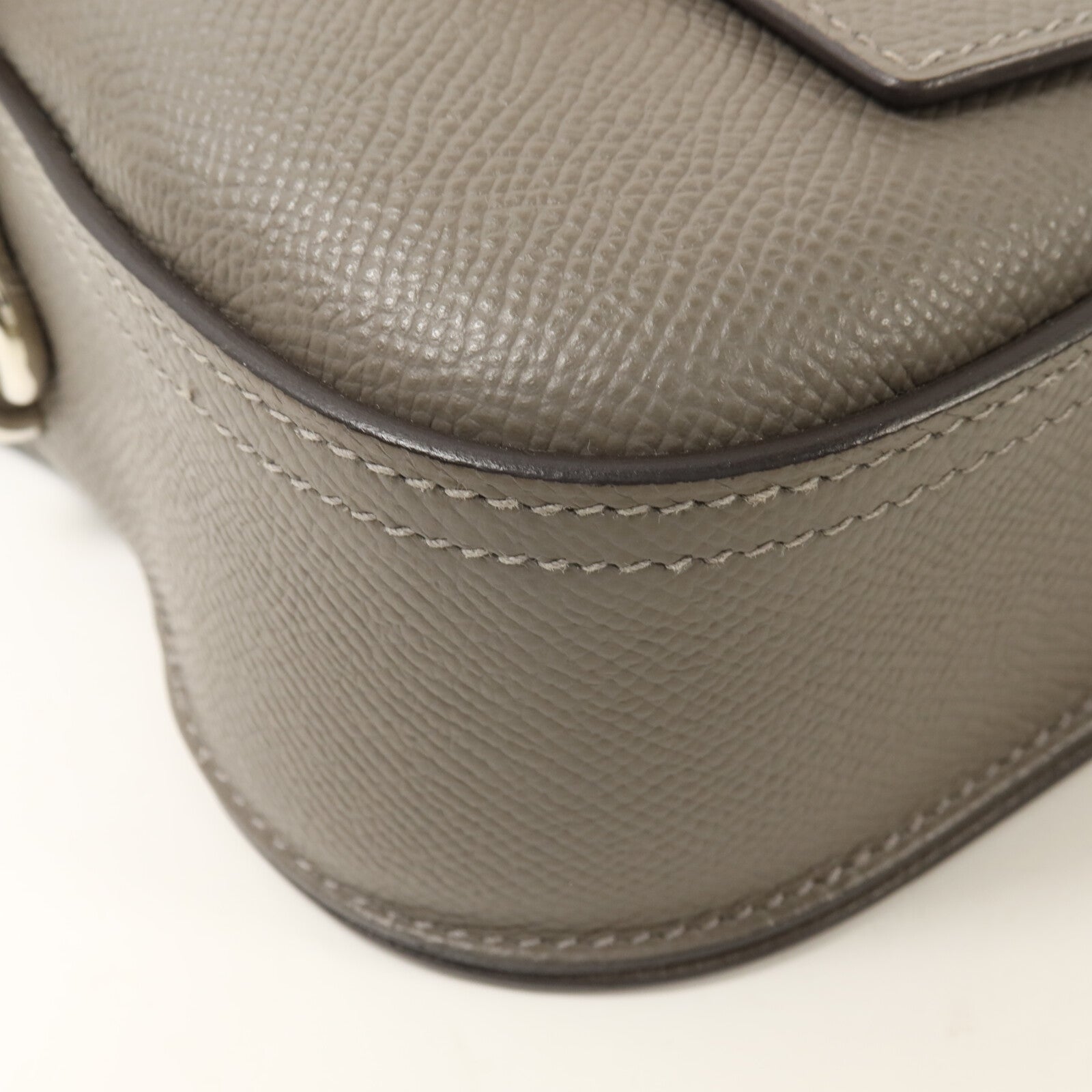 HERMES Epsom皮革Della Cavalleria Mini肩背袋Etain
