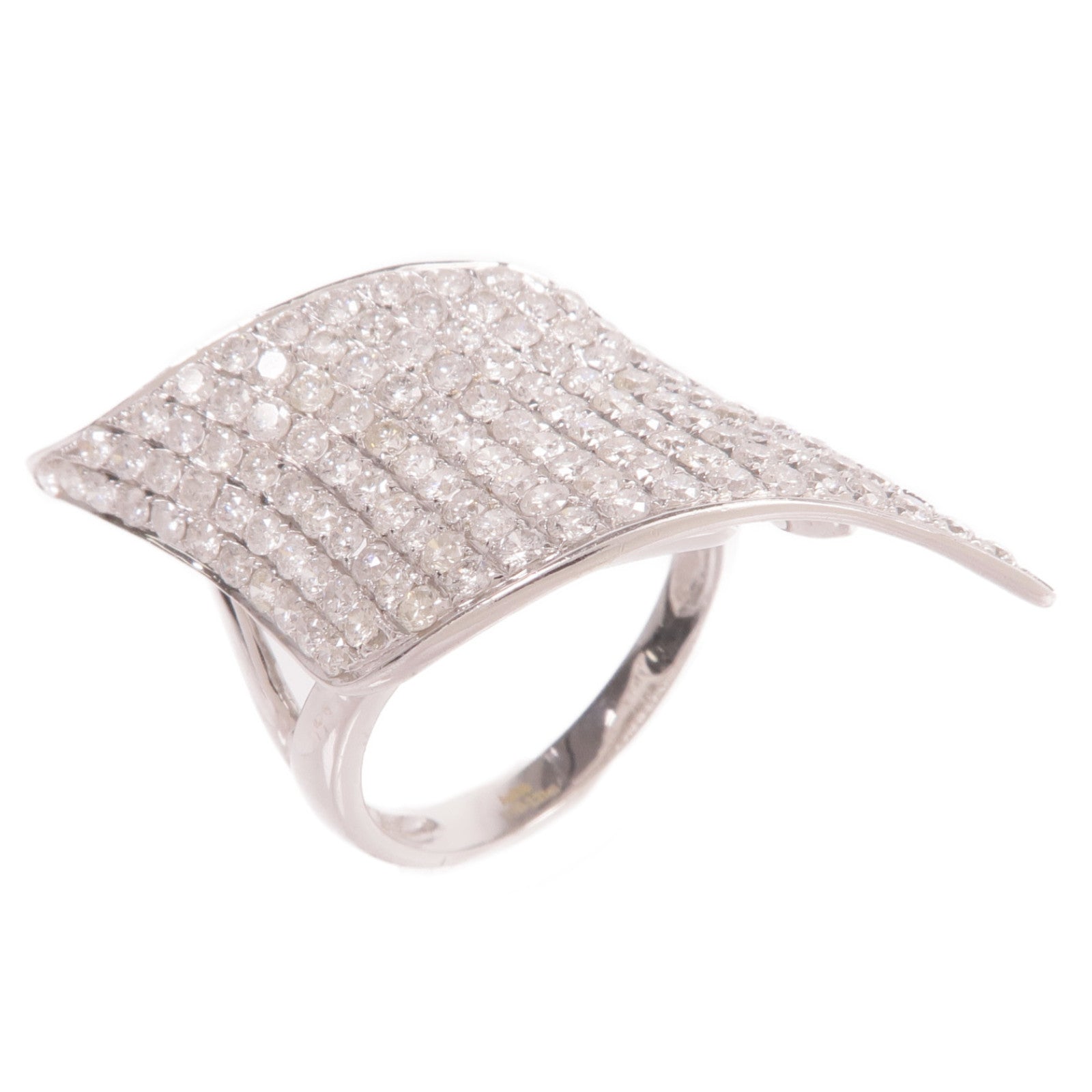 JEWELRY 【激減優惠】18K白金Diamond Ring鑽石戒指US#8.25