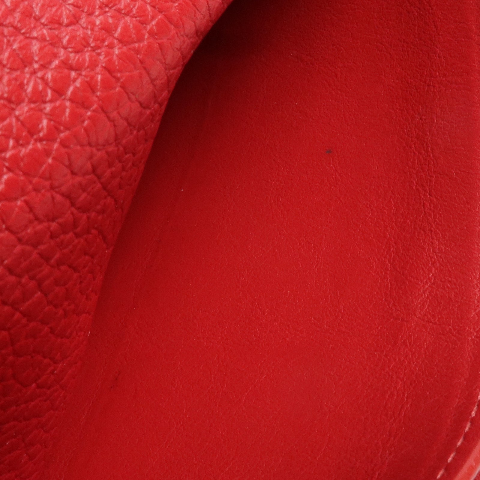 LOUIS VUITTON 牛皮皮革Portefeuille Capucines金扣長錢包