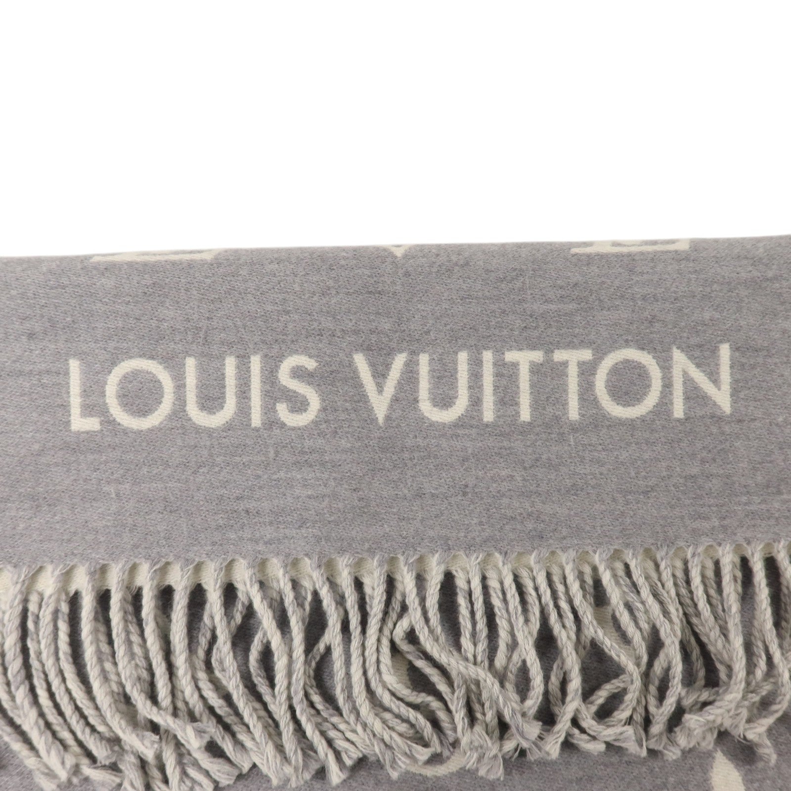 LOUIS VUITTON 羊毛All About Monogram Scarf 180X34cm圍巾