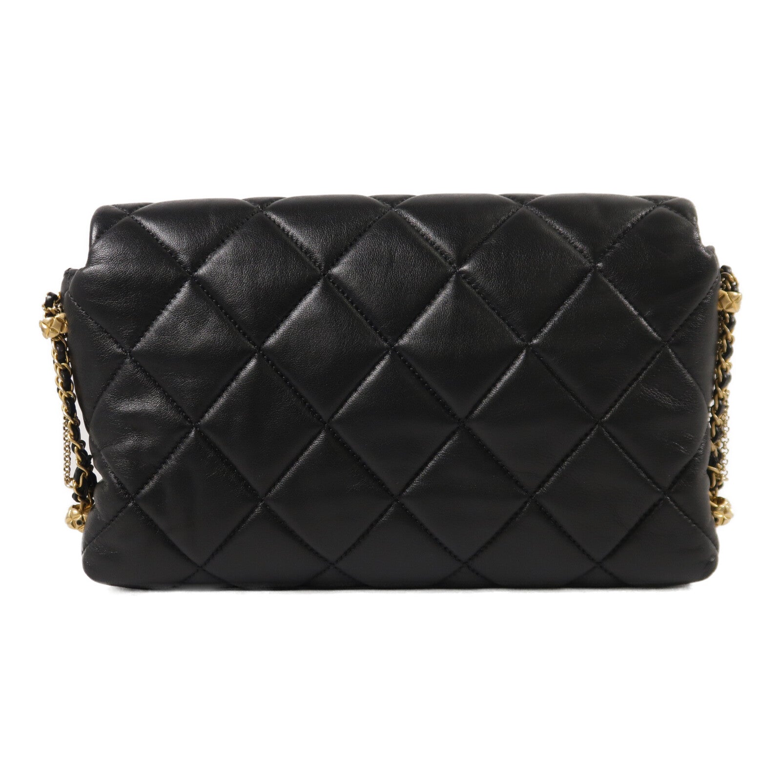 CHANEL 羊皮皮革Flap Bag鏈帶肩背袋