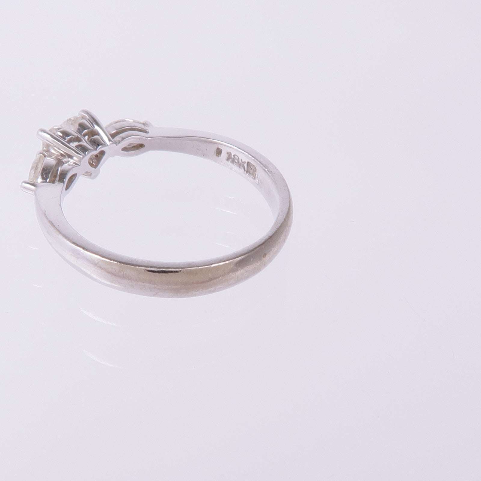 JEWELRY 【激減優惠】18K白金Diamond Ring鑽石戒指US#5