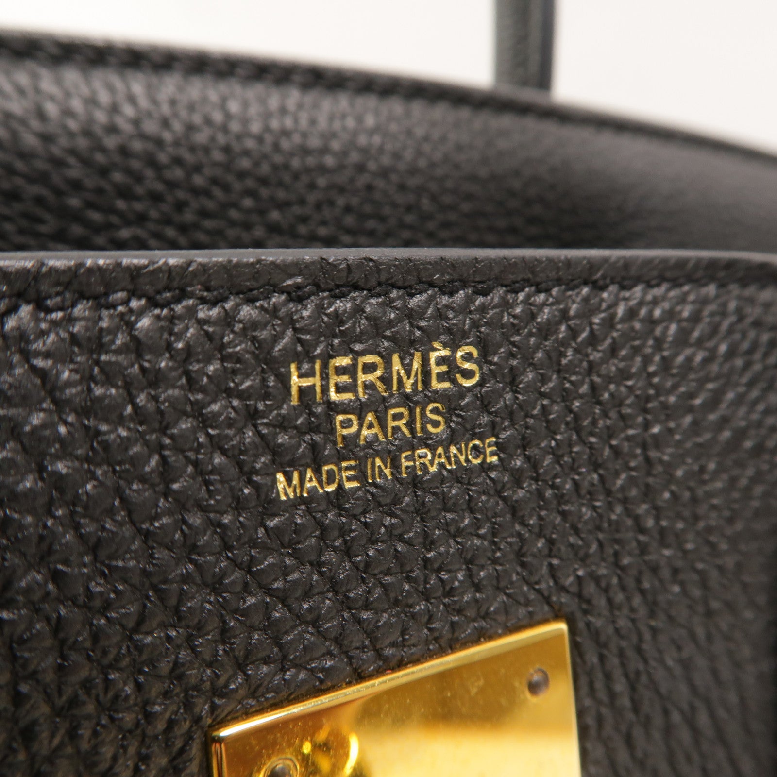HERMES Togo皮革Birkin 30手挽袋Noir
