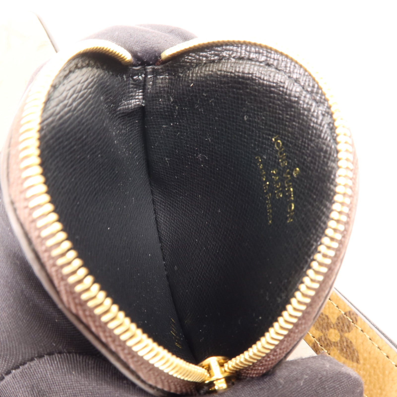 LOUIS VUITTON Monogram Reverse Pochette Trio金扣手拿包