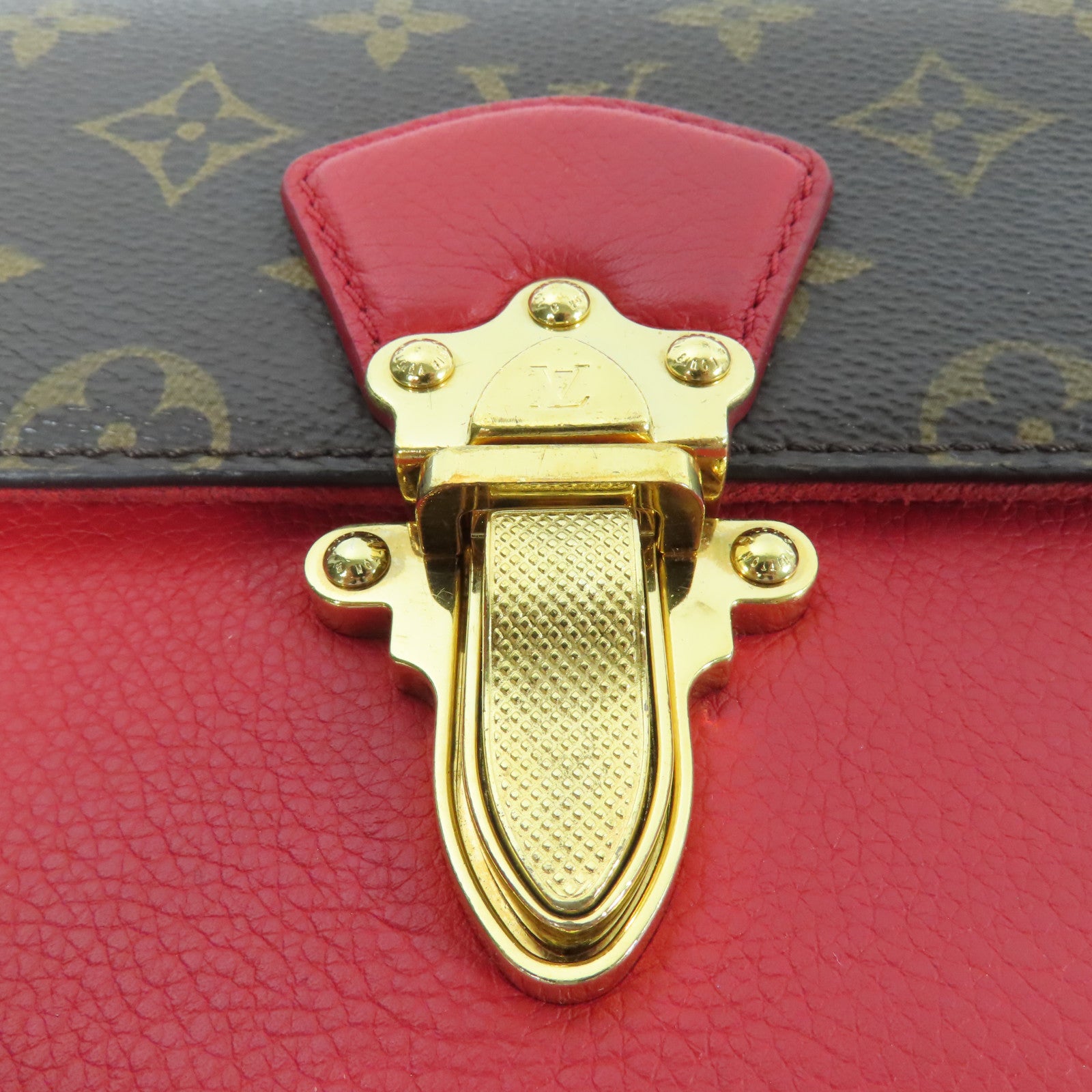 LOUIS VUITTON Monogram Victoire金扣鏈帶肩背袋
