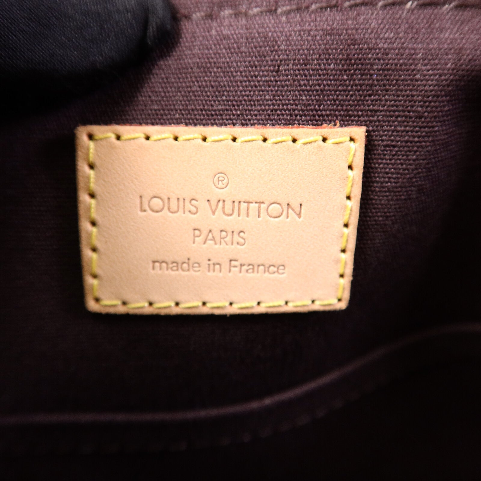LOUIS VUITTON Monogram Vernis Bellevue PM手挽袋