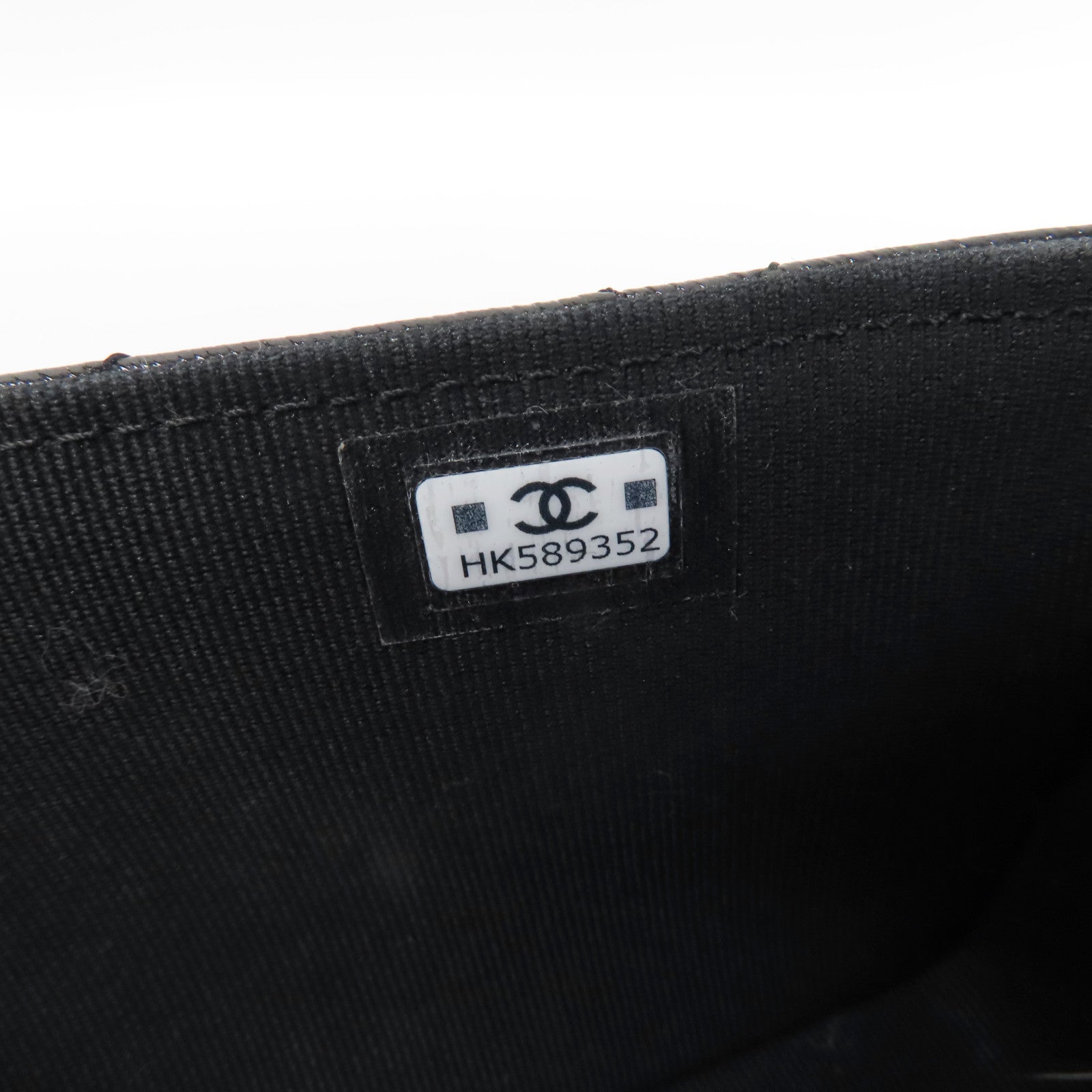 CHANEL 菱格牛皮皮革Chain Shoulder金扣手挽肩背兩用袋黑色