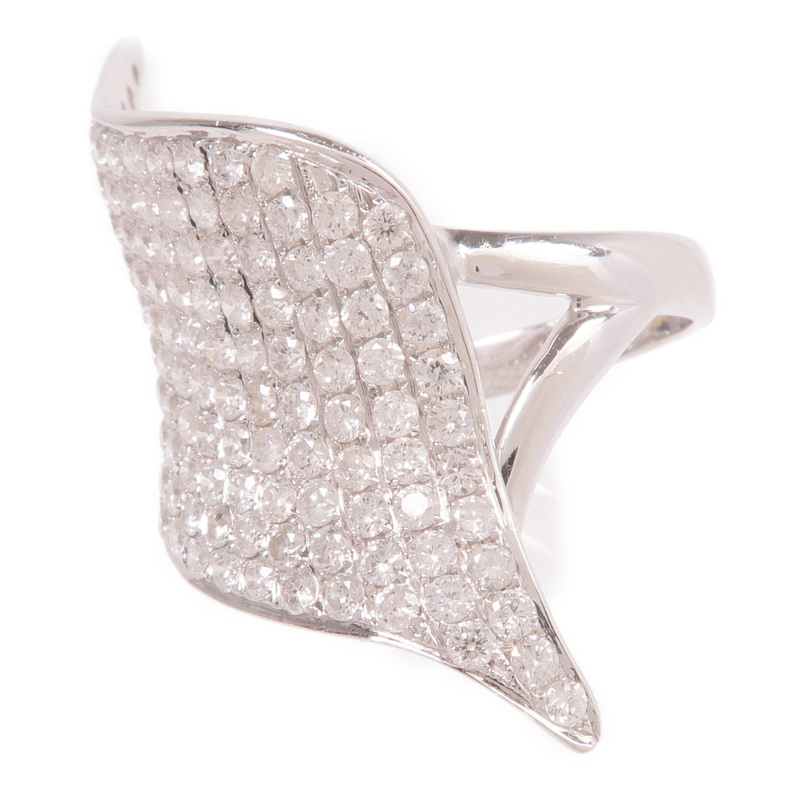 JEWELRY 【激減優惠】18K白金Diamond Ring鑽石戒指US#8.25