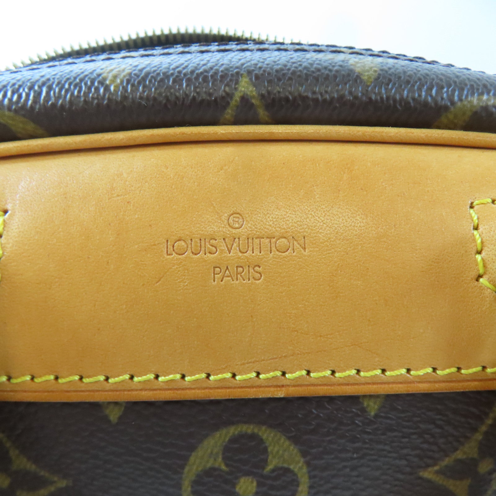 LOUIS VUITTON Monogram Trouville金扣手挽袋啡色