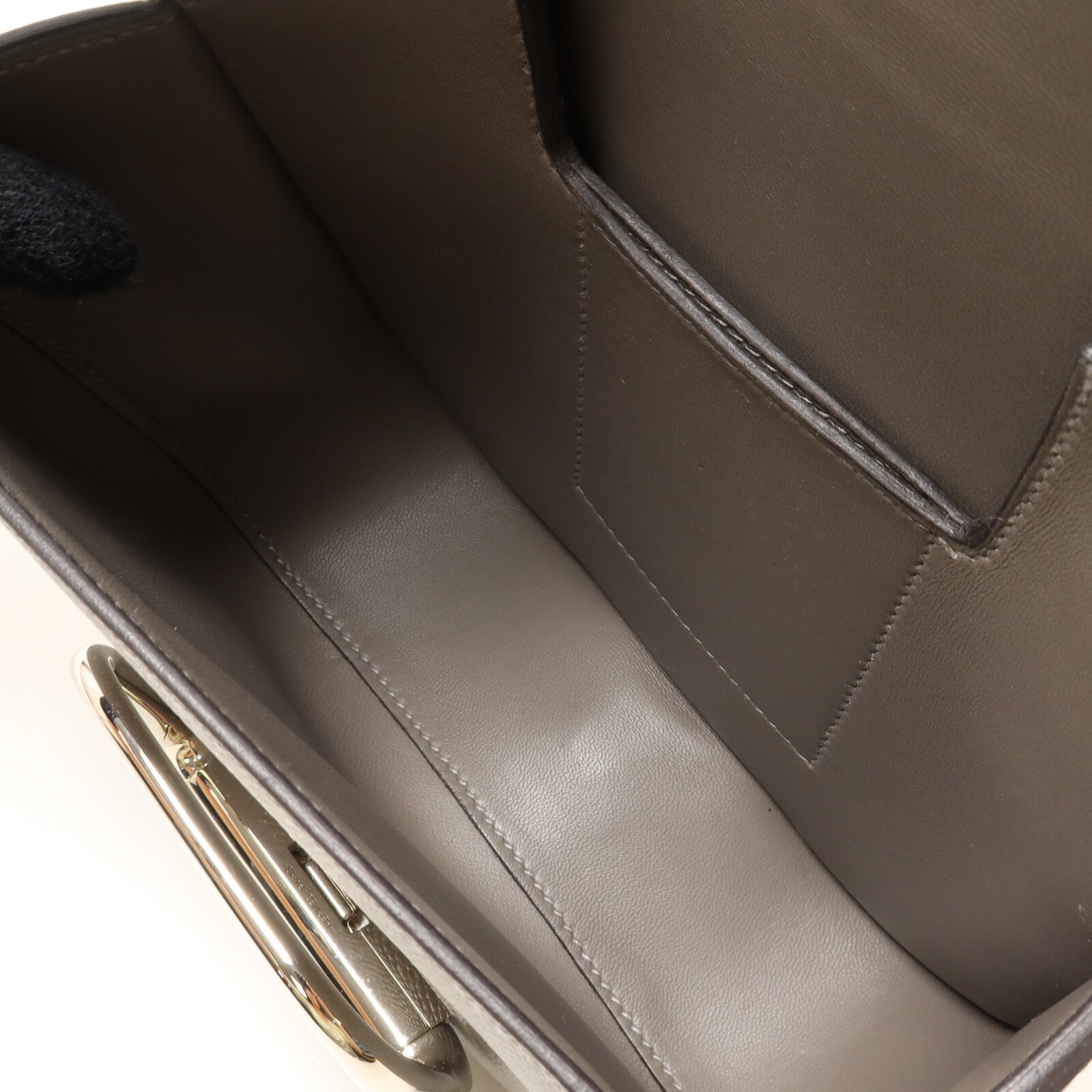 HERMES Epsom皮革Della Cavalleria Mini肩背袋Etain