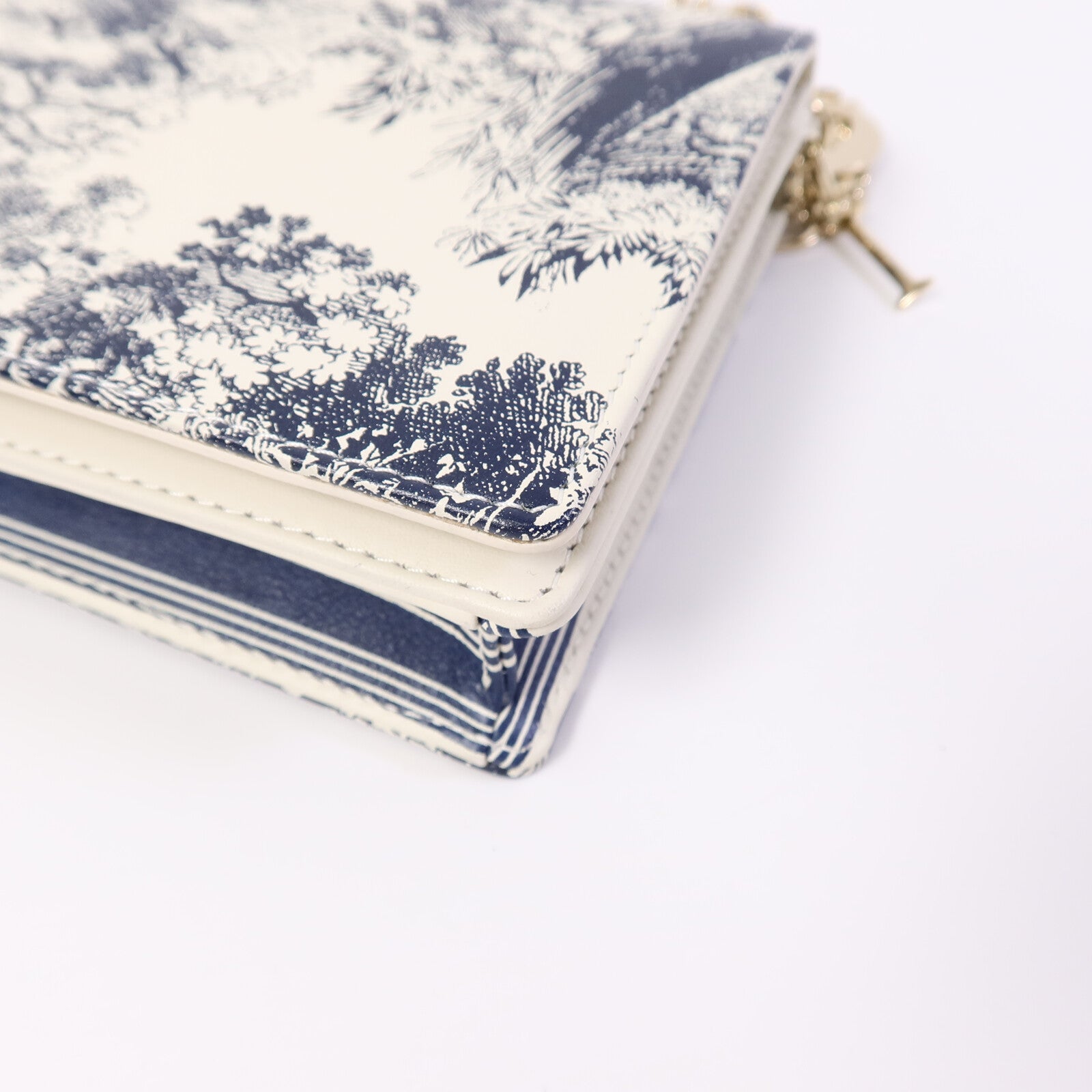 Dior 牛皮皮革Toile De Jouy WOC鏈帶肩背袋