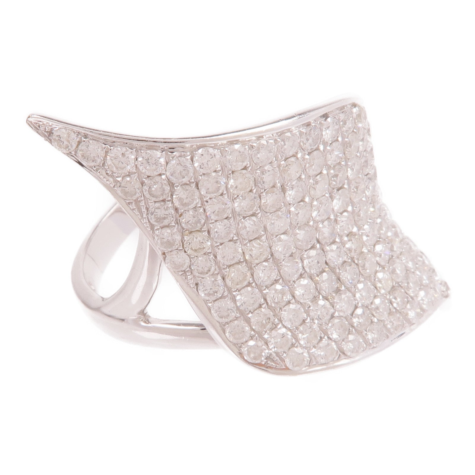 JEWELRY 【激減優惠】18K白金Diamond Ring鑽石戒指US#8.25