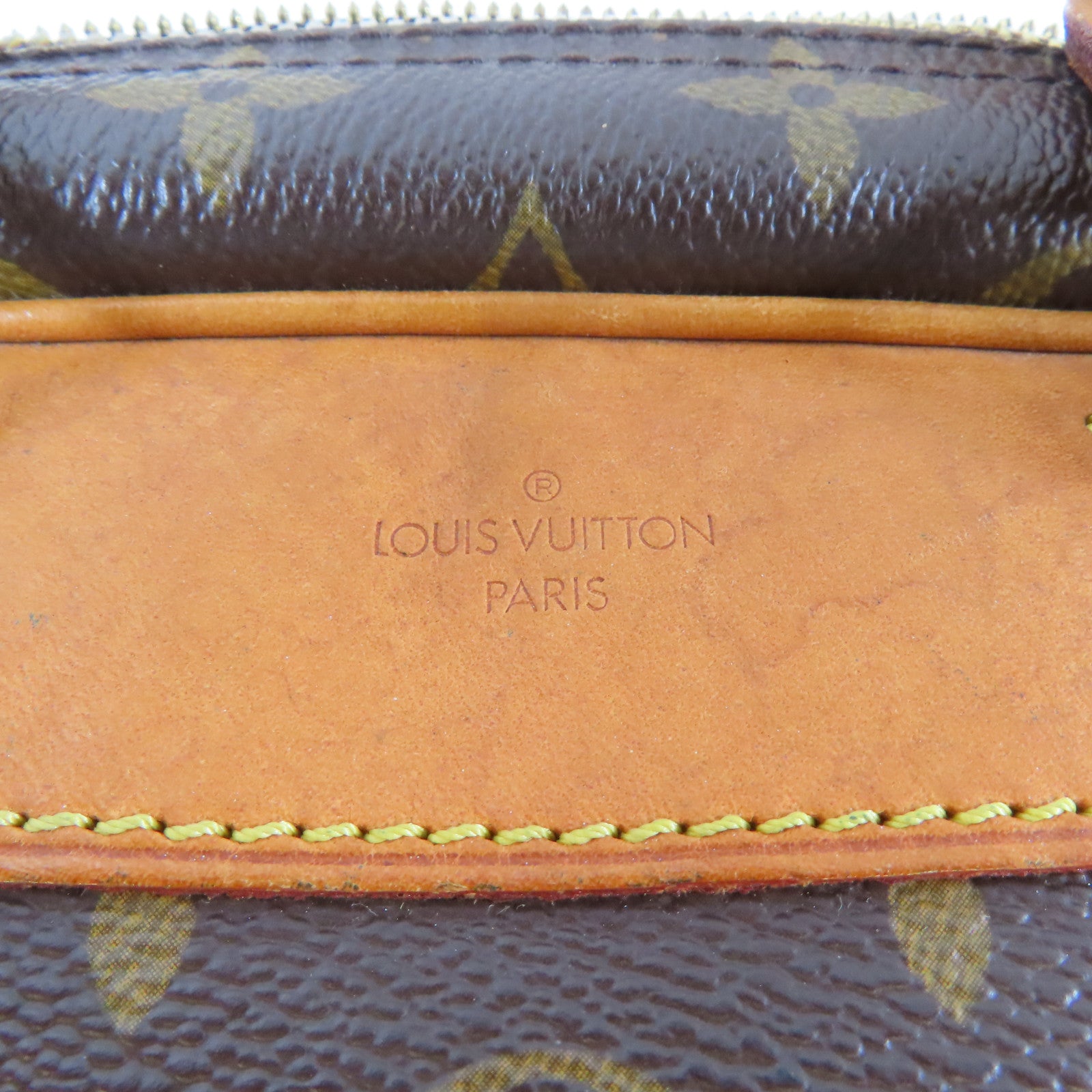 LOUIS VUITTON Monogram Trouville金扣手挽袋啡色