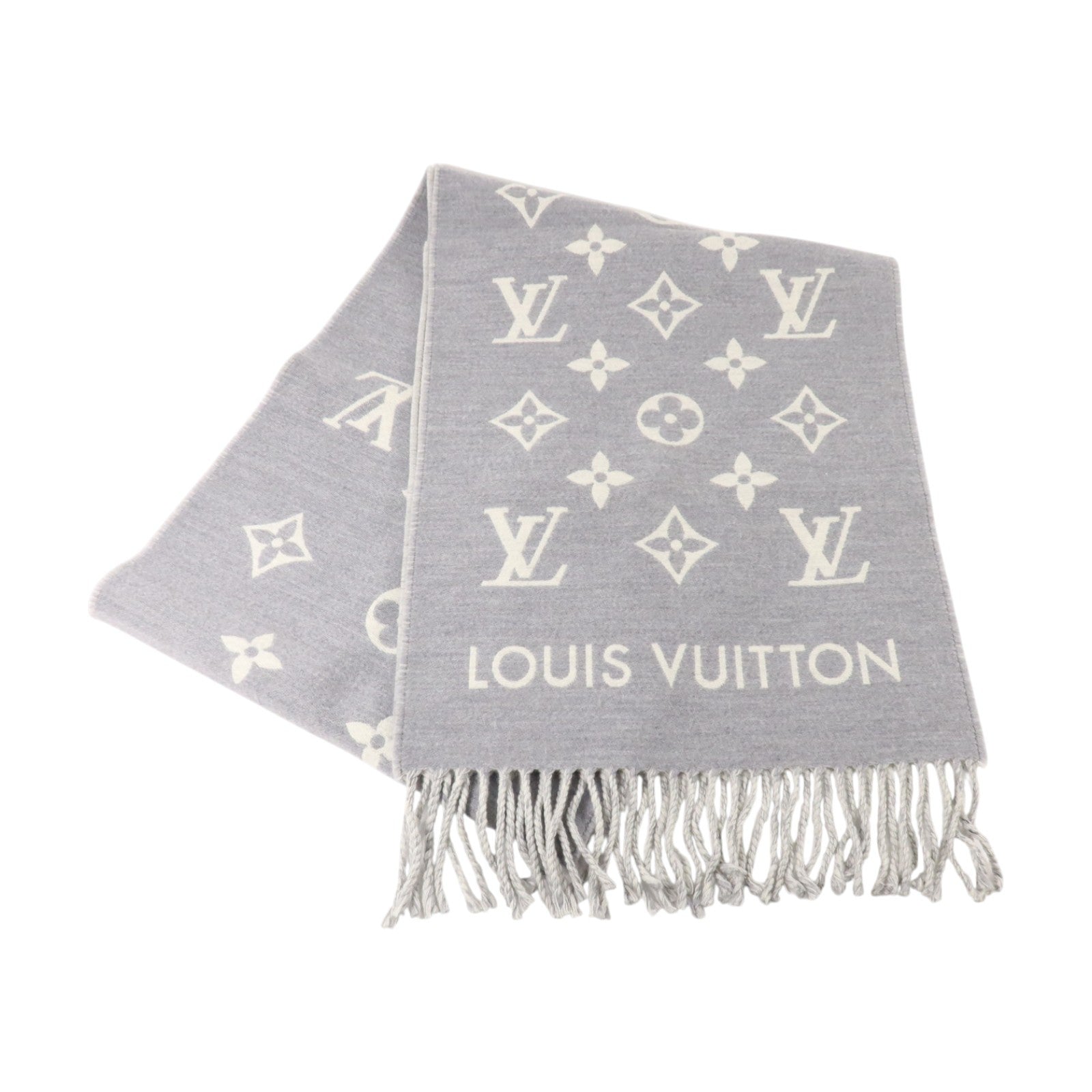 LOUIS VUITTON 羊毛All About Monogram Scarf 180X34cm圍巾