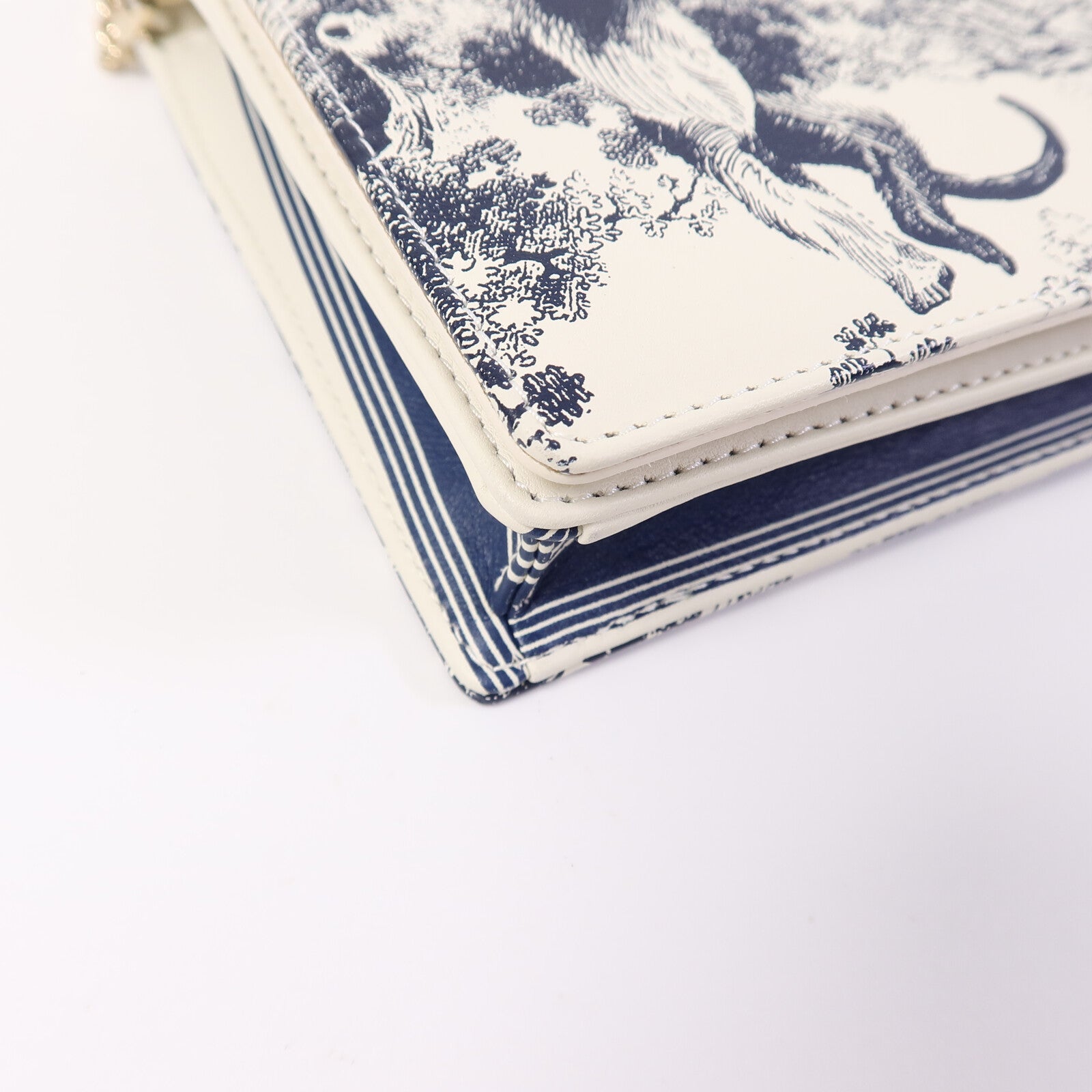 Dior 牛皮皮革Toile De Jouy WOC鏈帶肩背袋
