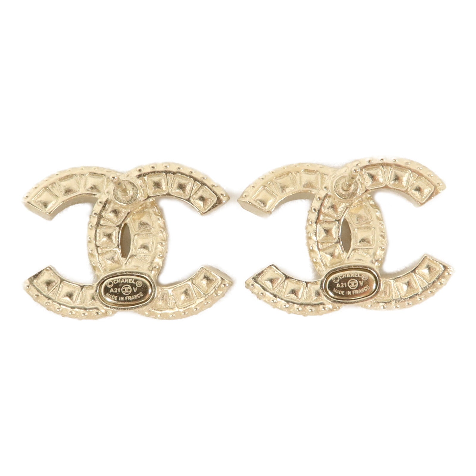 CHANEL 金屬Pierced Earring耳環