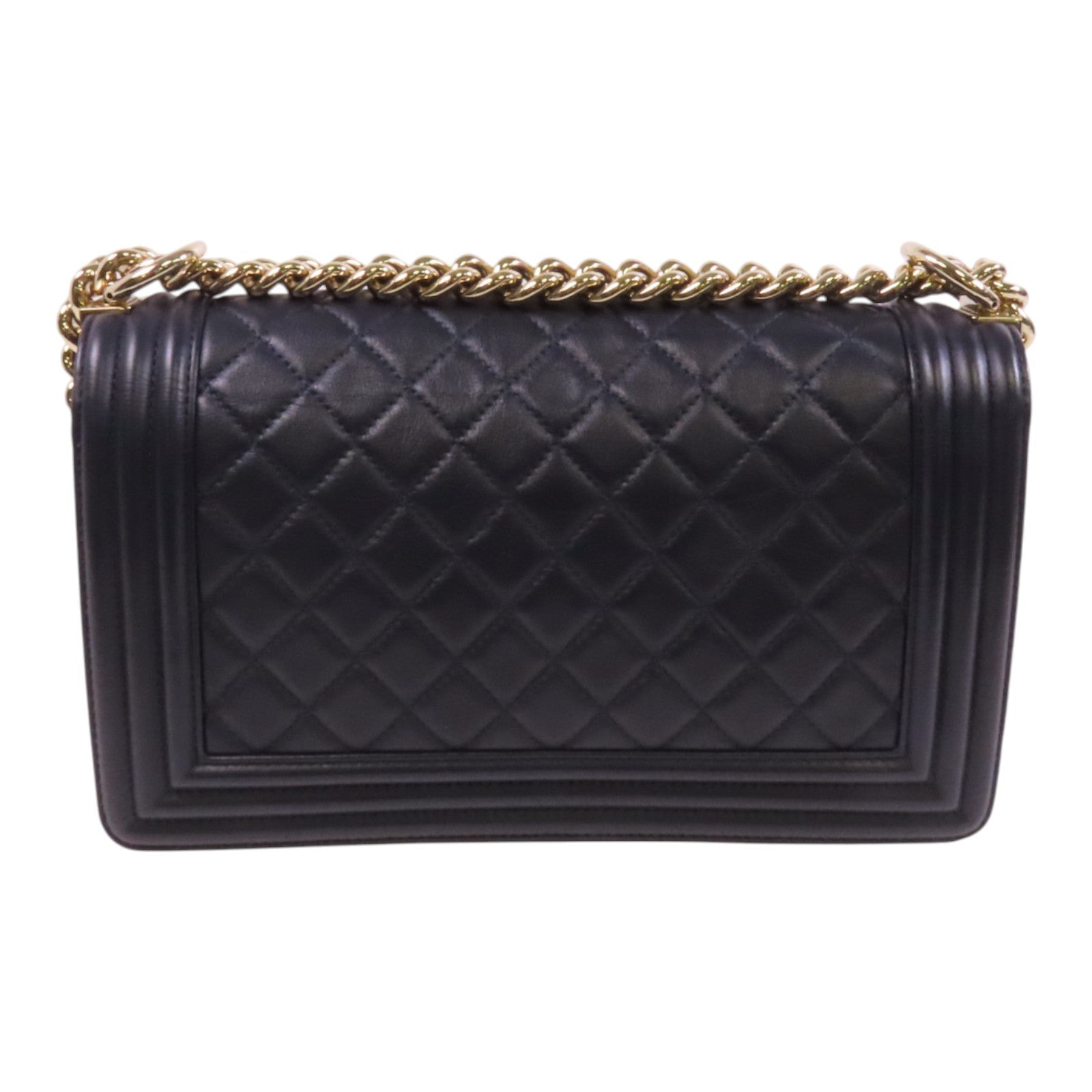 CHANEL 牛皮皮革Boy Chanel 25金扣鏈帶肩背袋