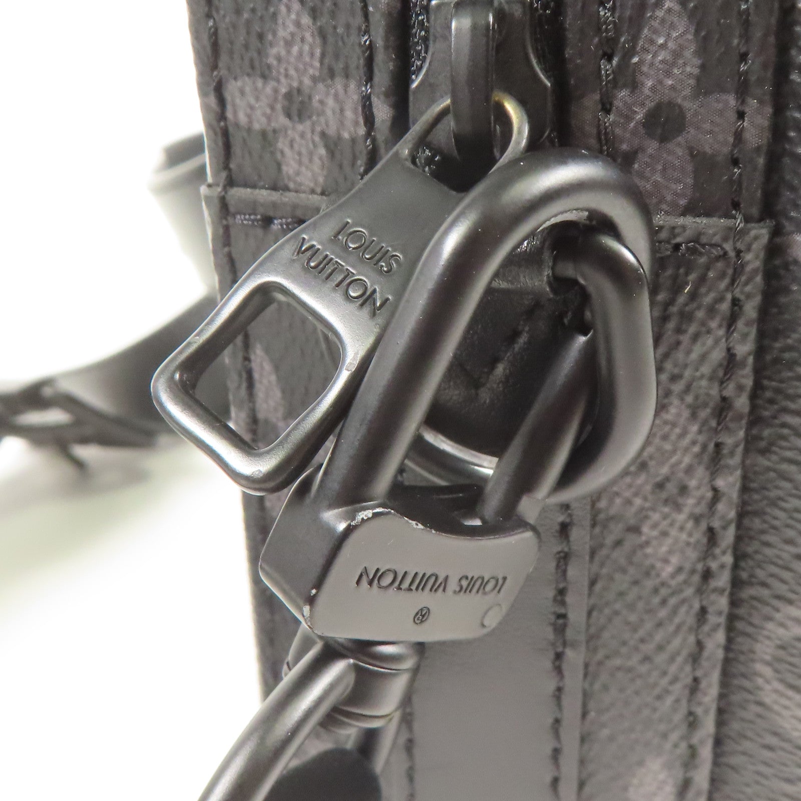 LOUIS VUITTON LV Steamer Shoulder Bag M45585 Monogram Eclipse Black
