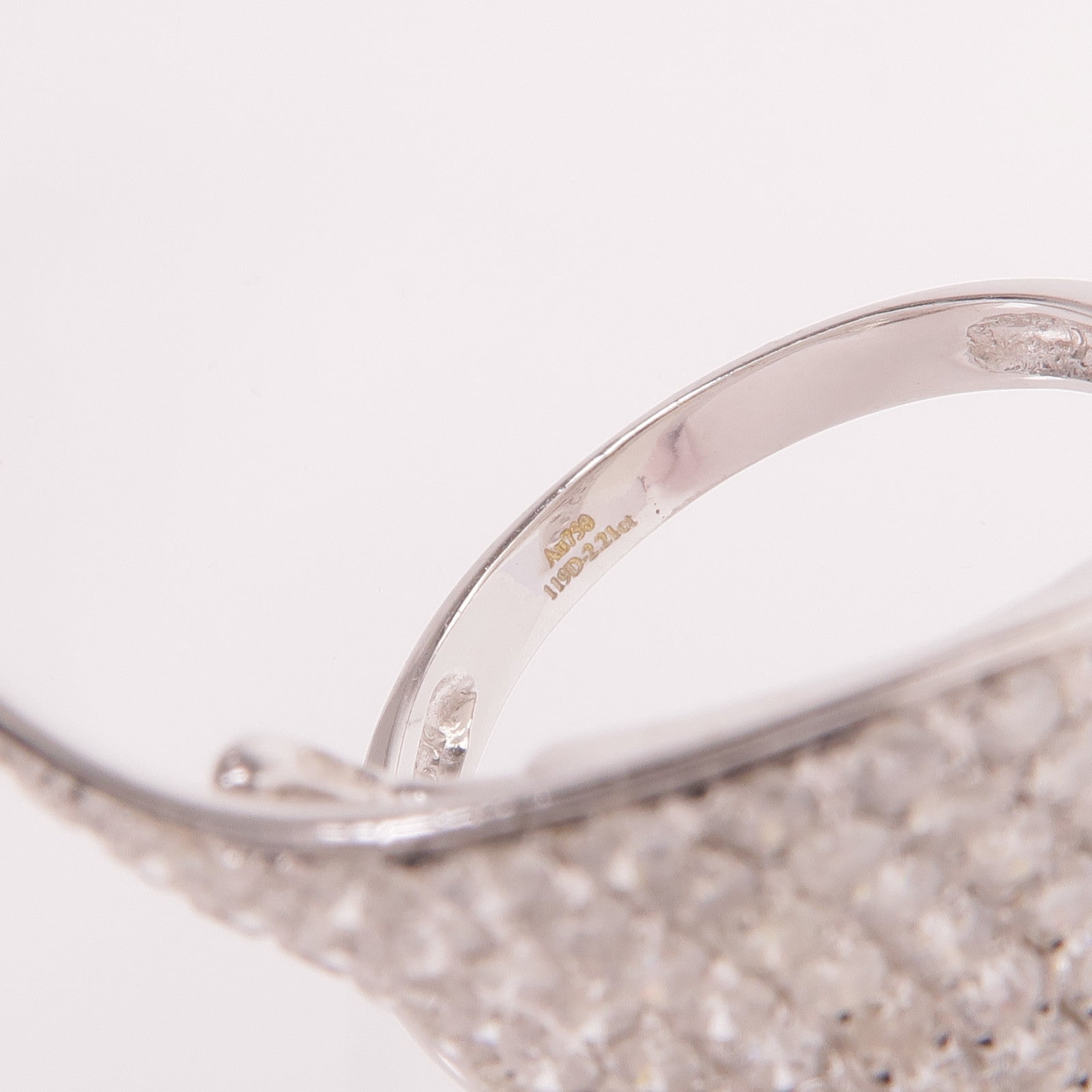 JEWELRY 【激減優惠】18K白金Diamond Ring鑽石戒指US#8.25