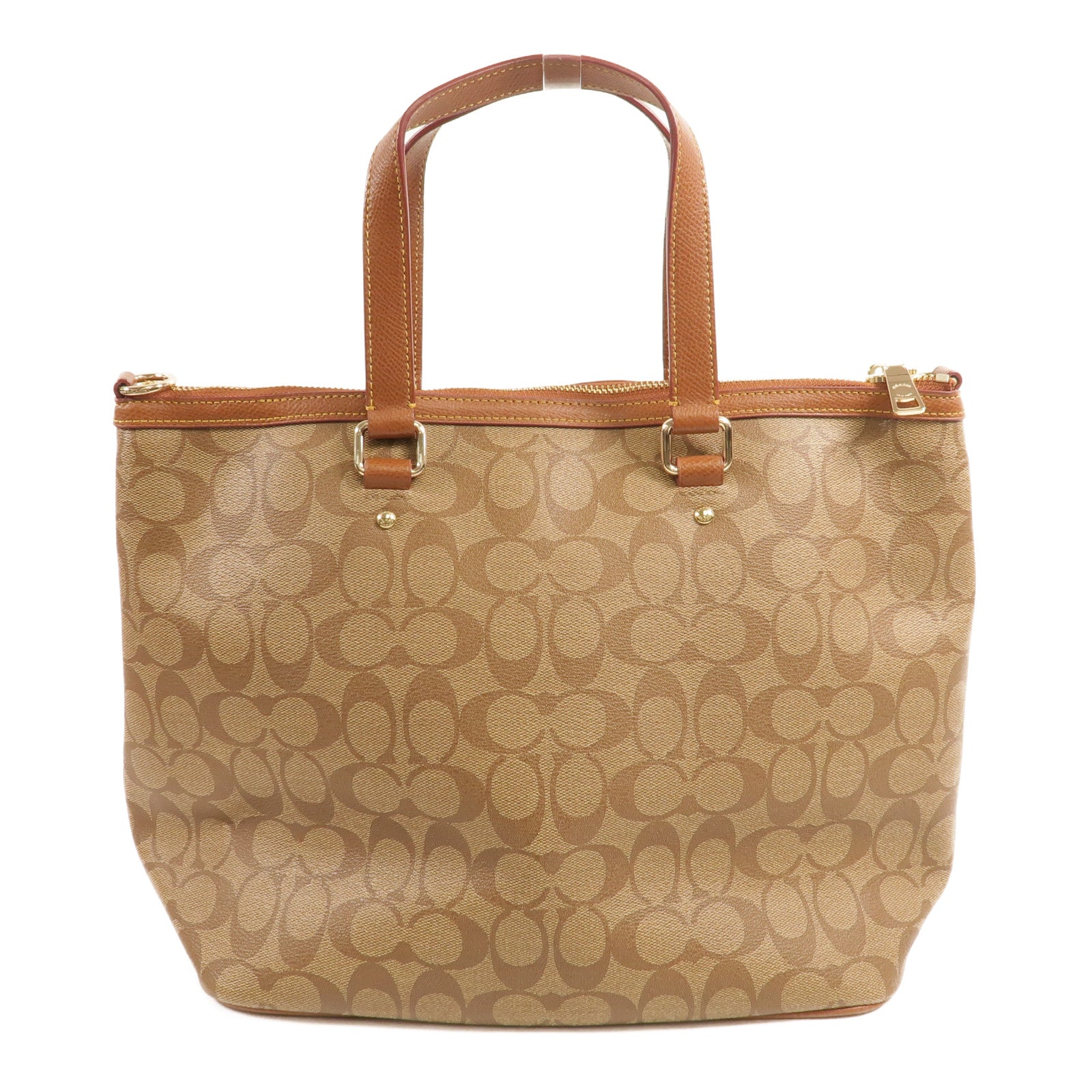 COACH 塗層帆布2Way Shoulder手挽肩背兩用袋