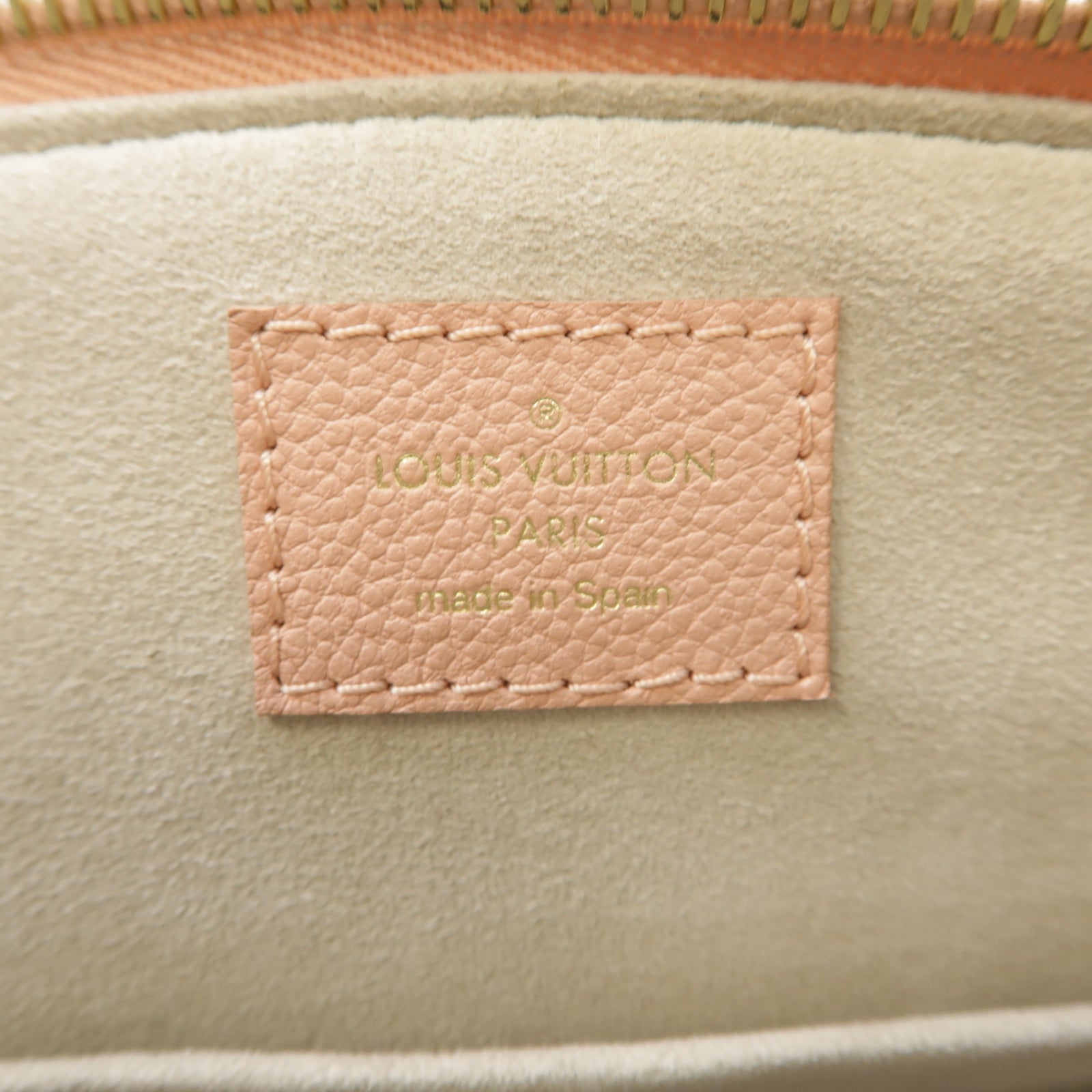 LOUIS VUITTON Monogram Empreinte Petit Palais金扣手挽肩背兩用袋粉紅色