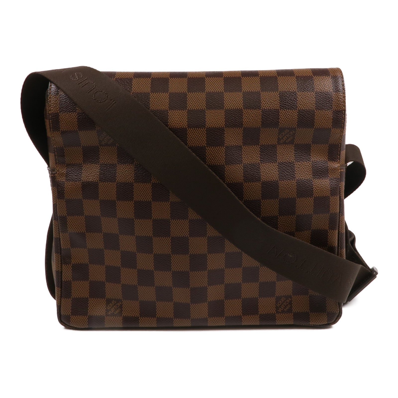 LOUIS VUITTON Damier Naviglio金扣肩背袋