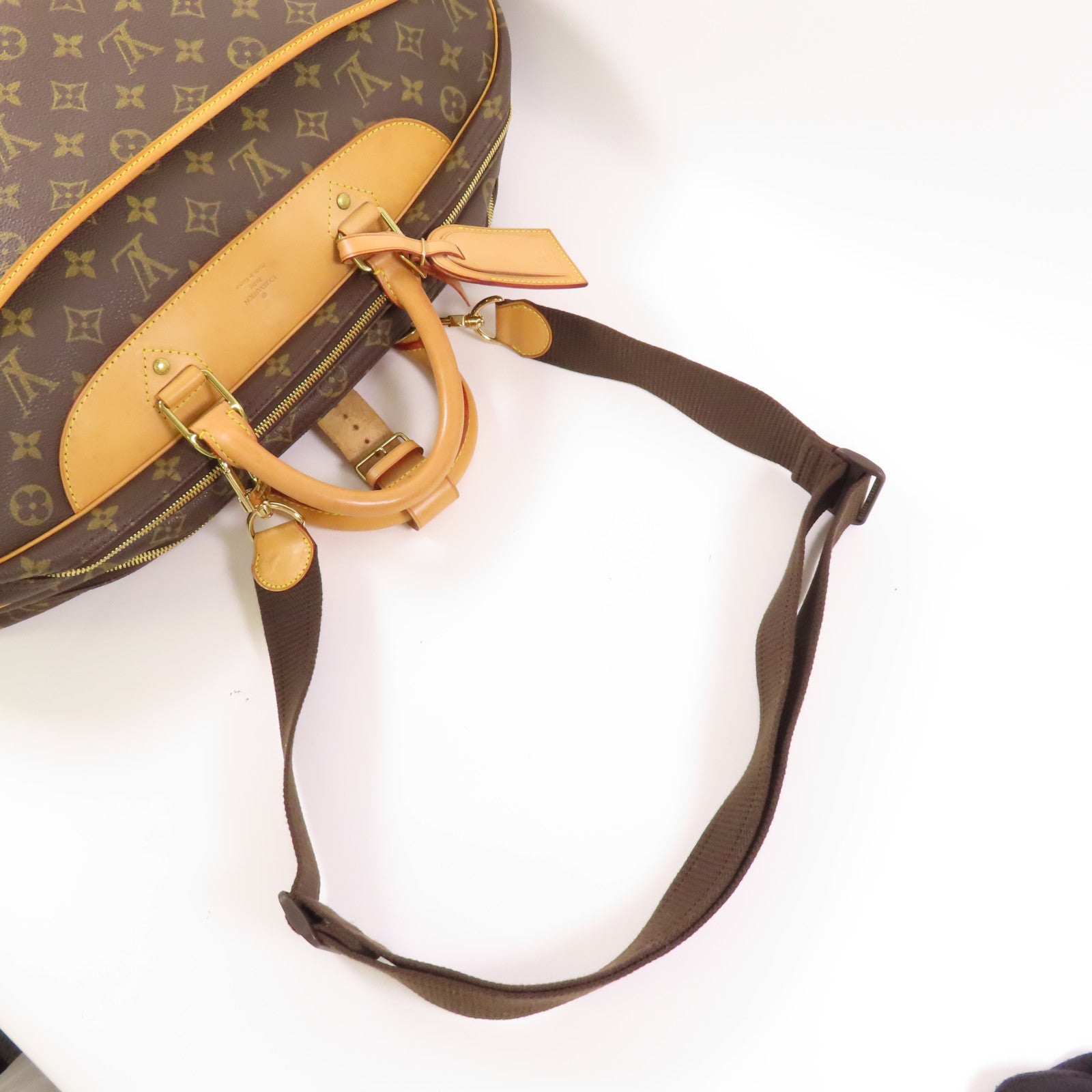 LOUIS VUITTON LV GHW Alize 24H 2 Way Shoulder Boston Bag M41399 Monogram Brown