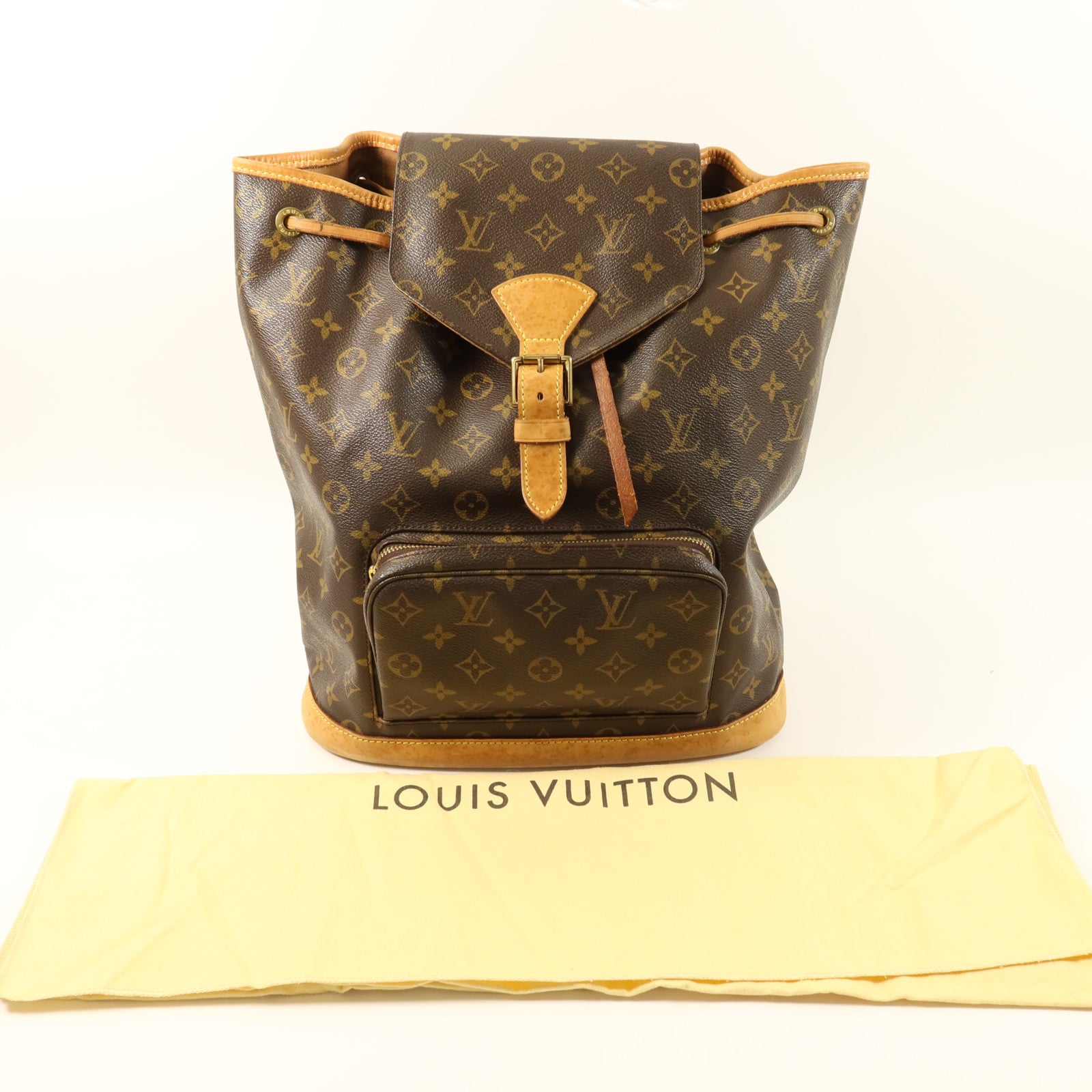 LOUIS VUITTON Monogram Montsouris GM金扣背包