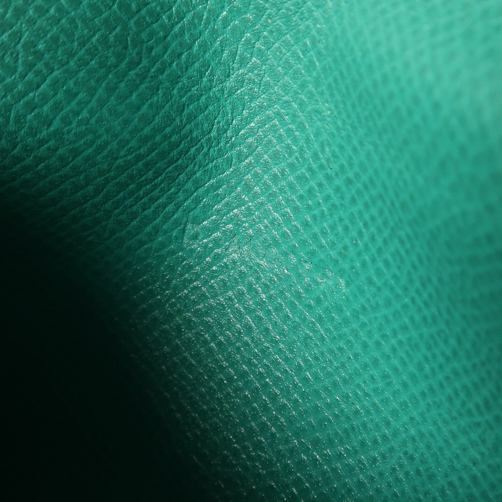 HERMES Epsom皮革Bearn Compact金扣錢包Vert Jade